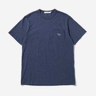 Maison Kitsune Navy Fox Pocket T-Shirt