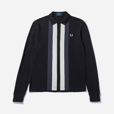 Fred Perry Honeycomb Long Sleeve Polo