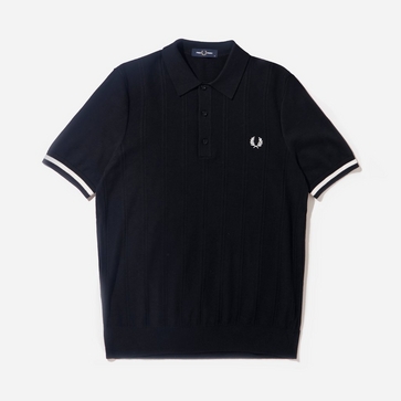 Fred Perry Textured Knit Polo Shirt