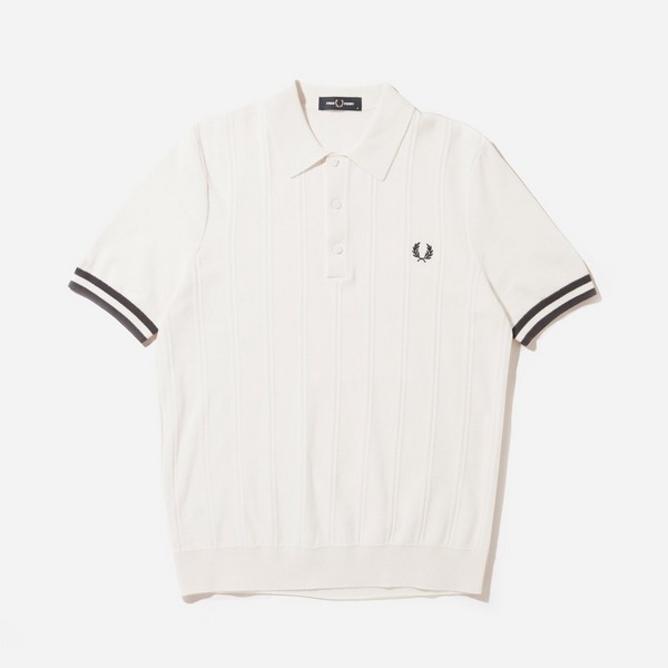 Fred Perry Textured Knit Polo Shirt