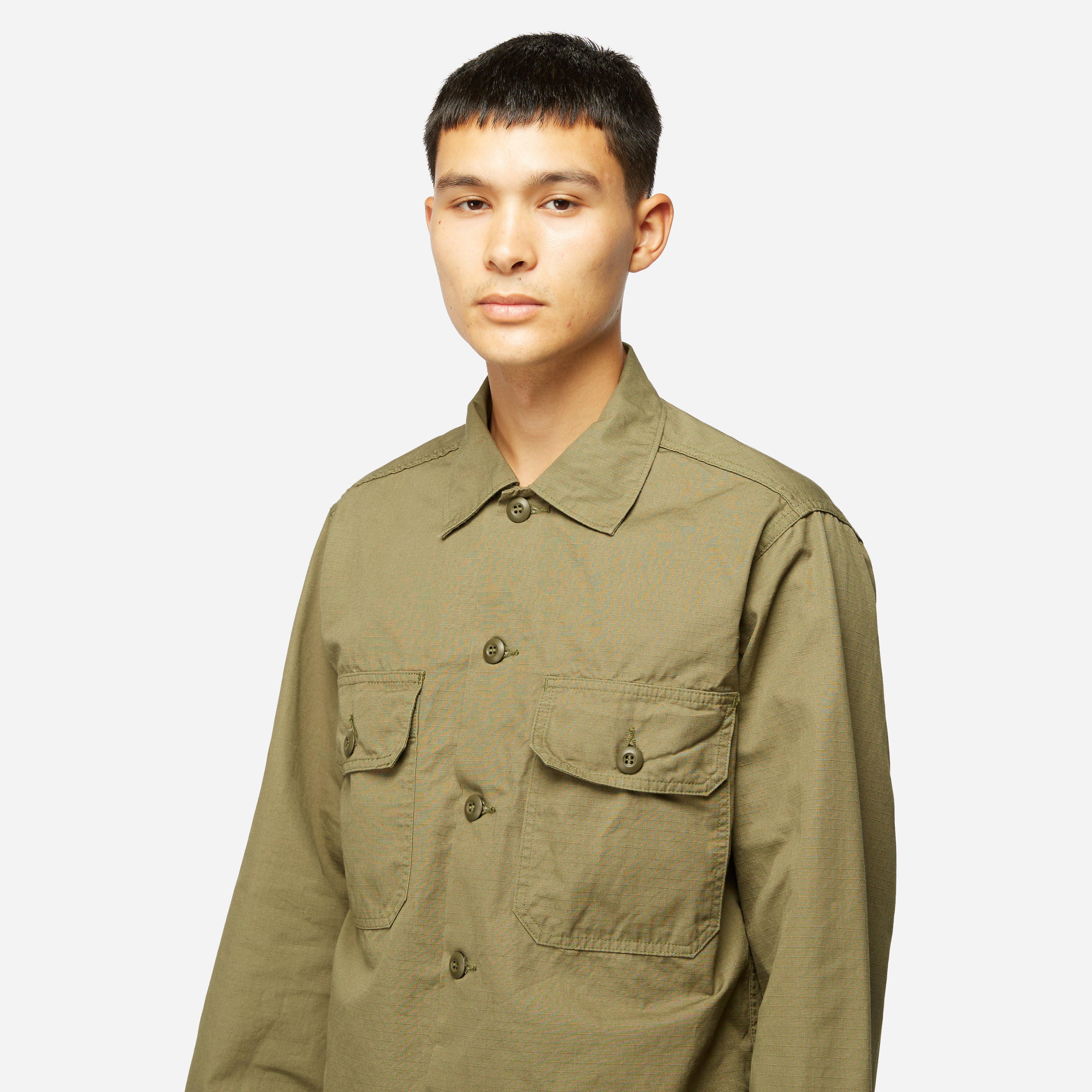 Green orSlow Trooper Army Fatigue Shirt | HIP