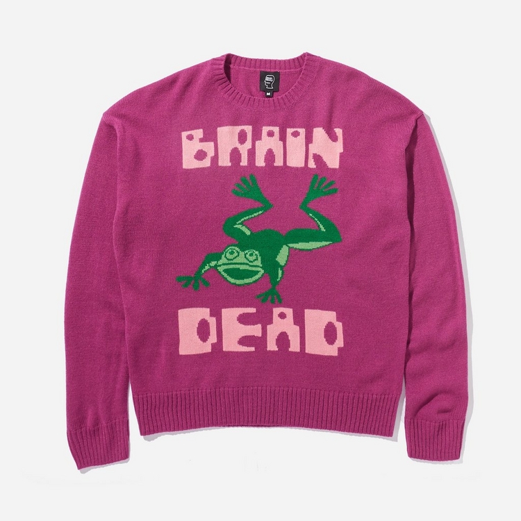 Brain Dead Frogger Knit Sweatshirt