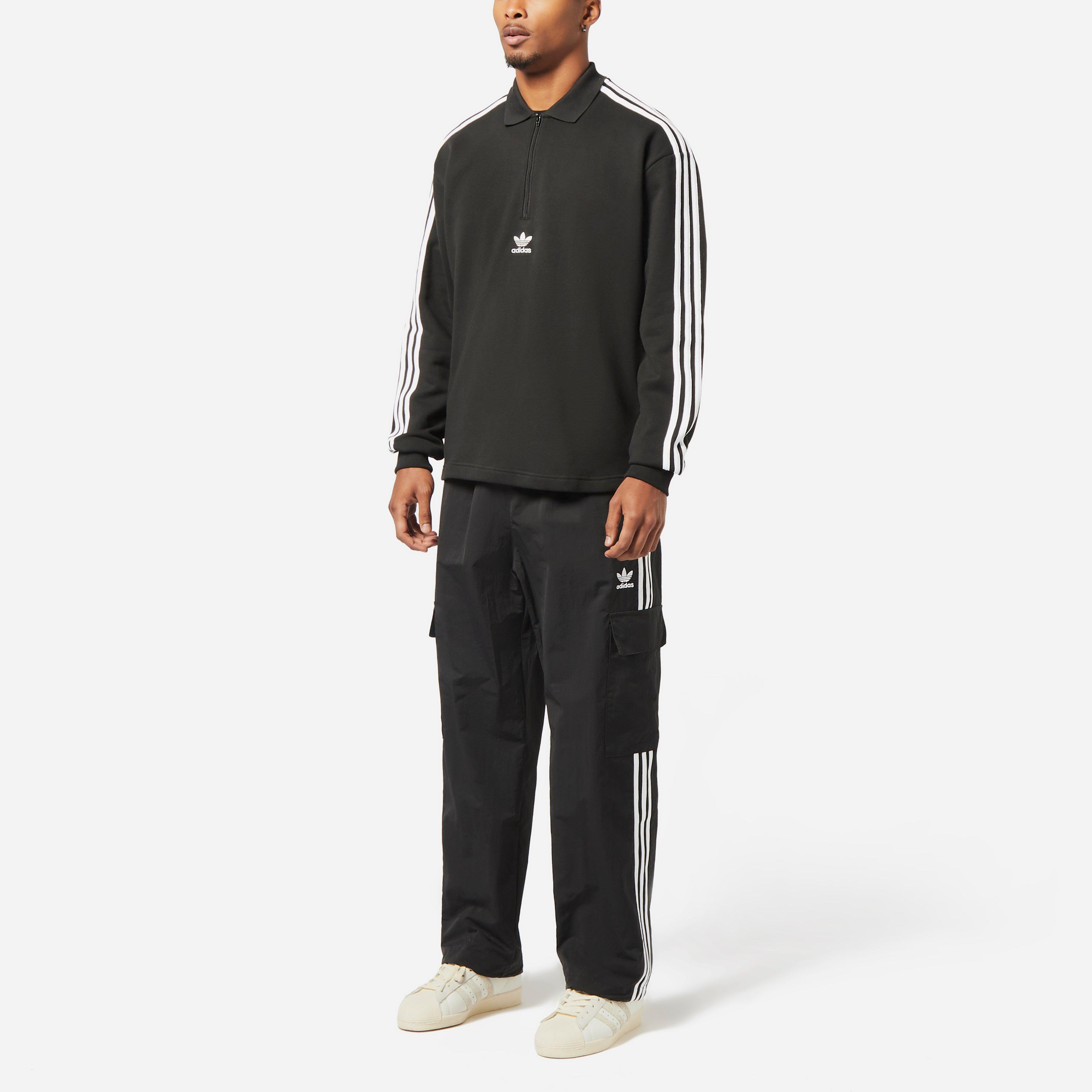 adidas Originals 3-Stripes Polo Sweatshirt