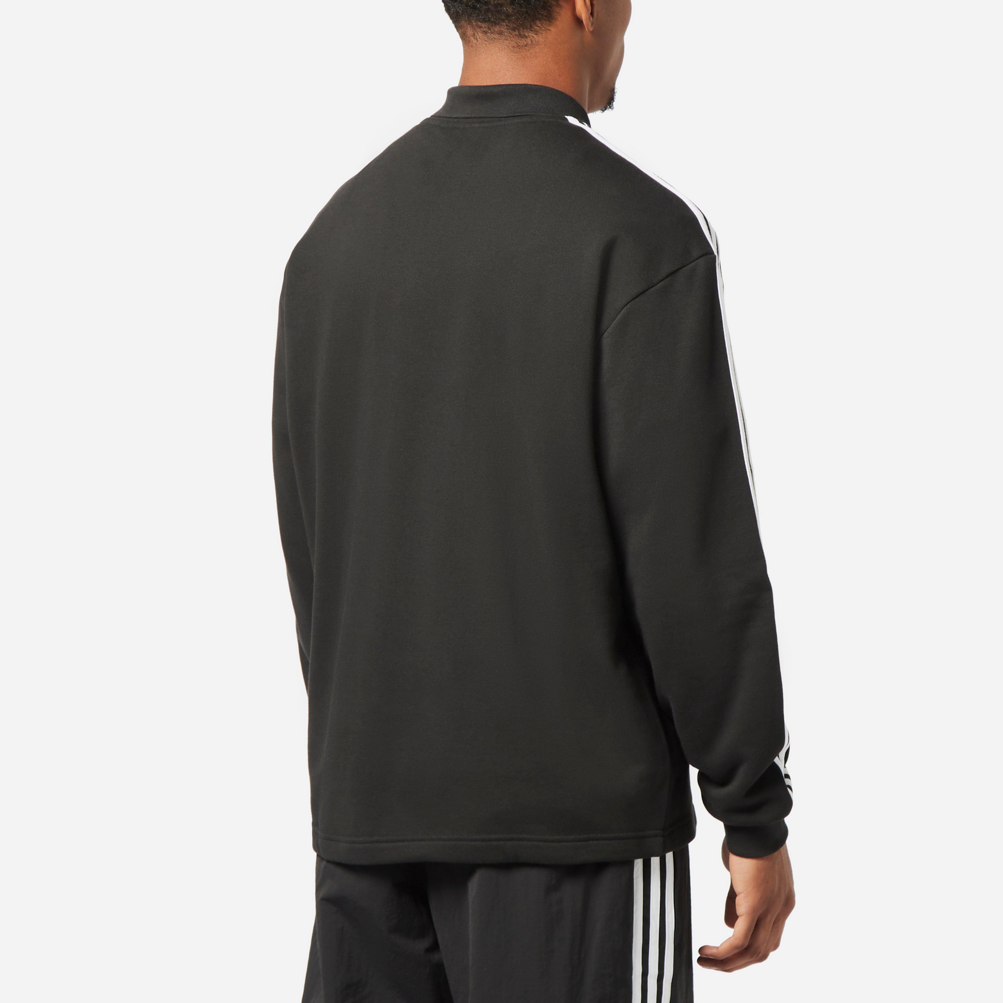 adidas Originals 3-Stripes Polo Sweatshirt