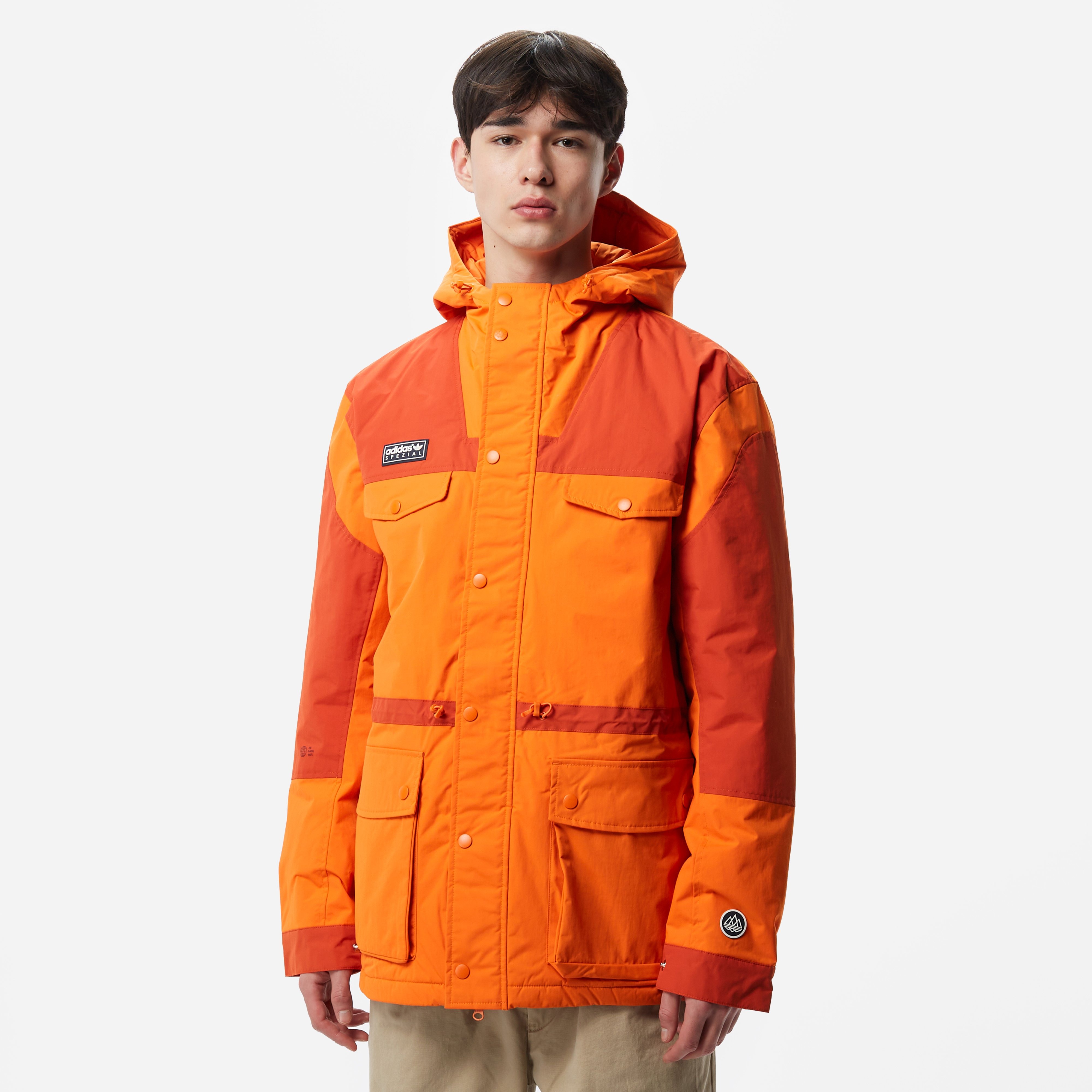 Adidas spezial jacket orange hotsell