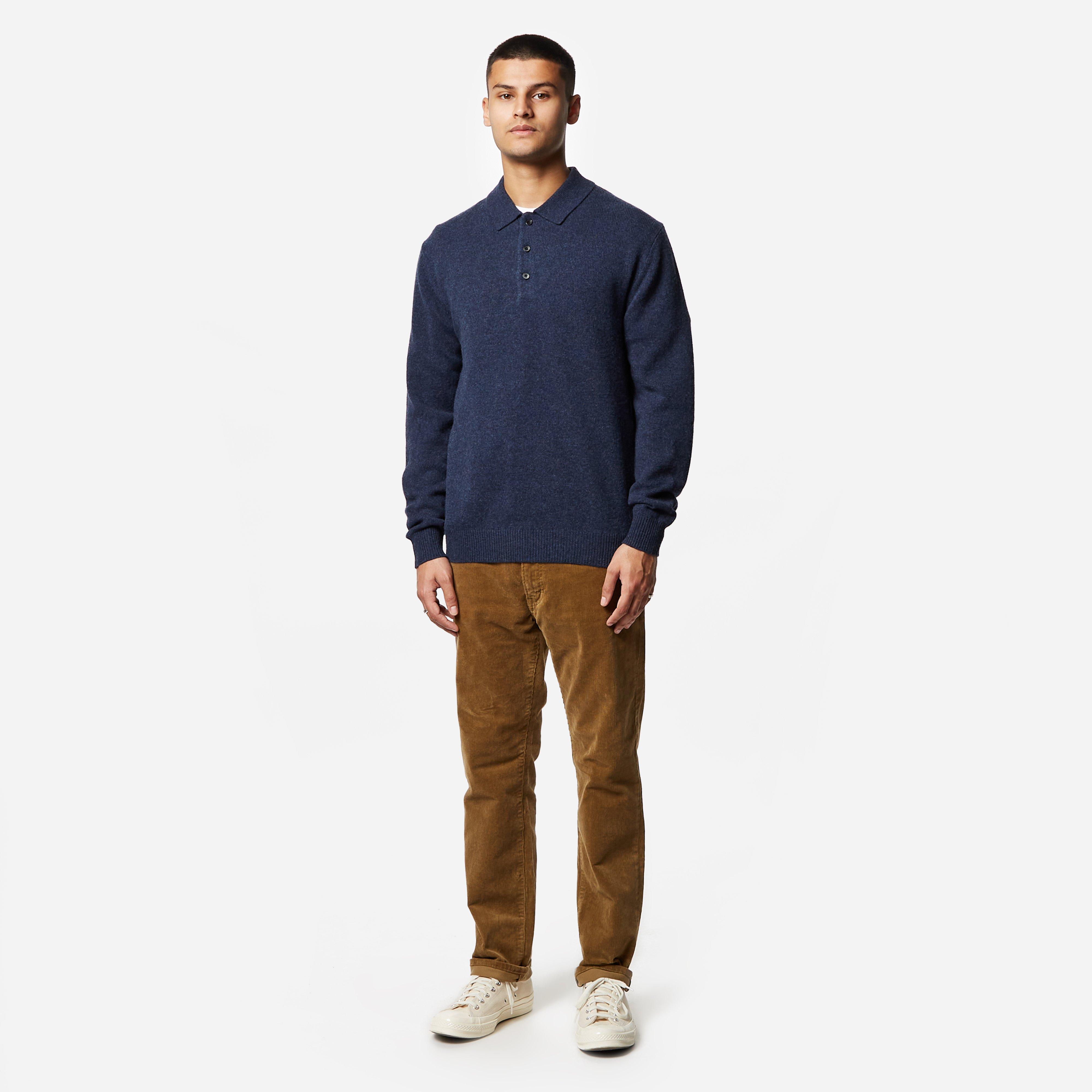 Beams Plus 9-Gauge Knit Polo Shirt