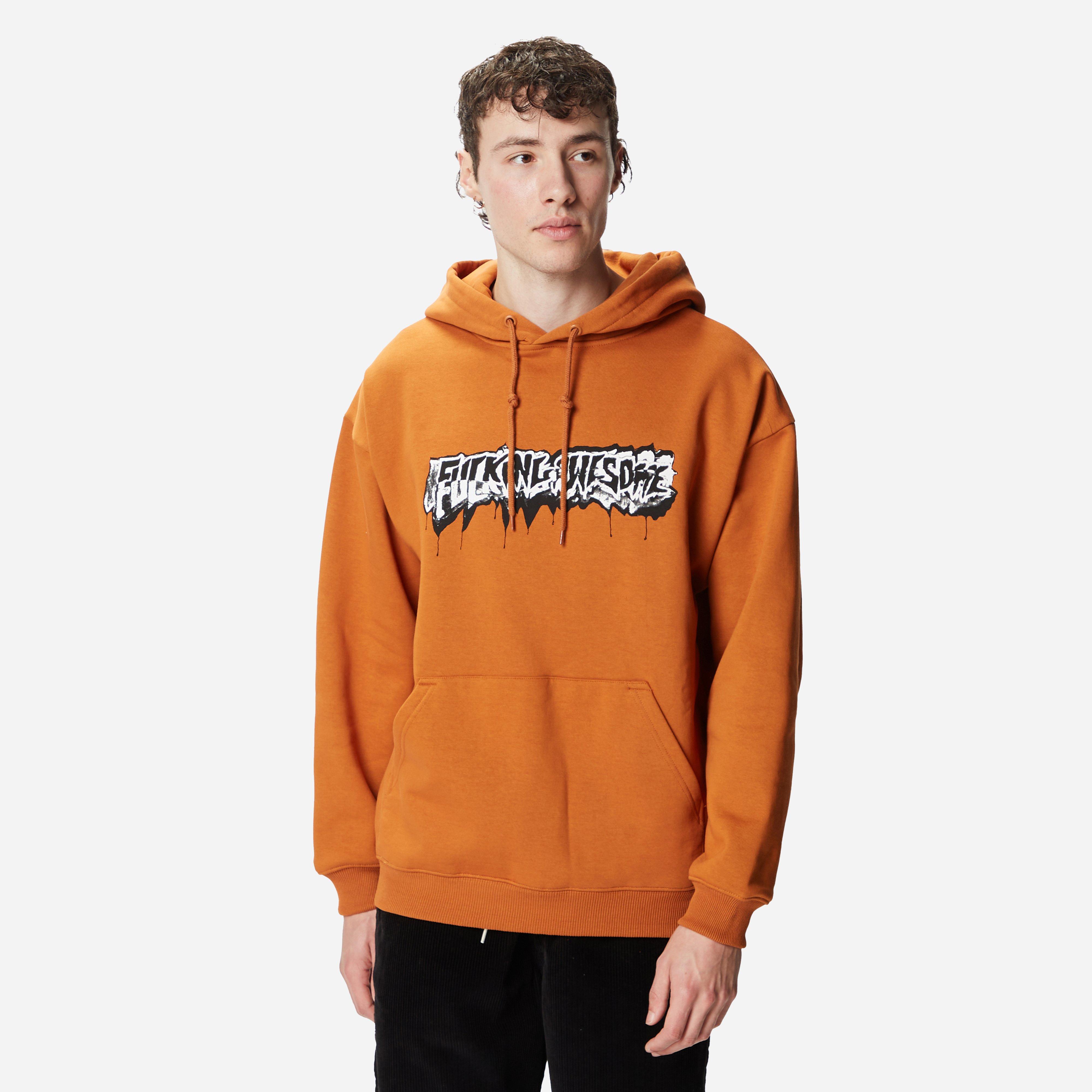 Brown Fucking Awesome Dill Cut Up Logo Hoodie | HIP
