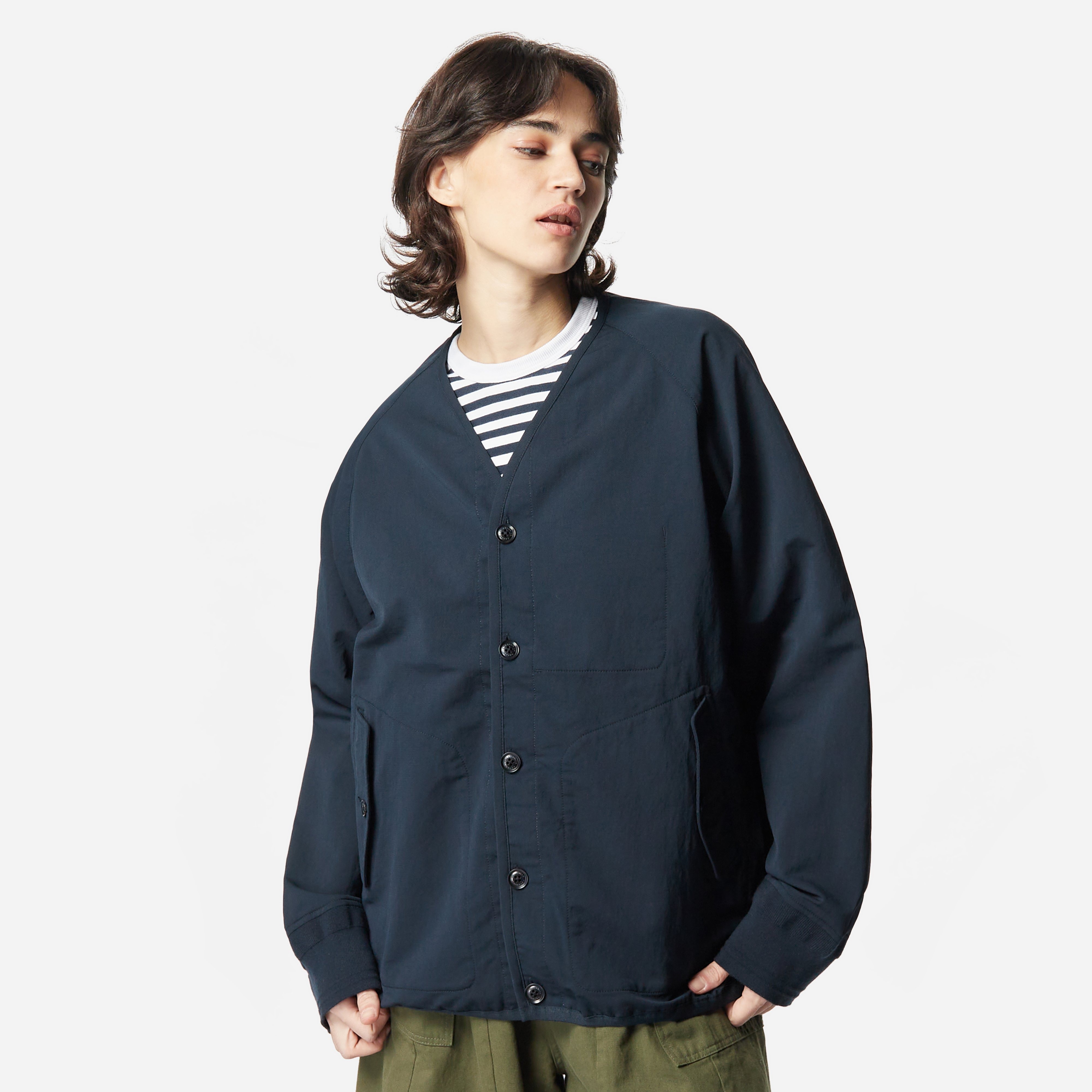 Navy Nanamica Alpha Dry Cardigan Women's | HIP