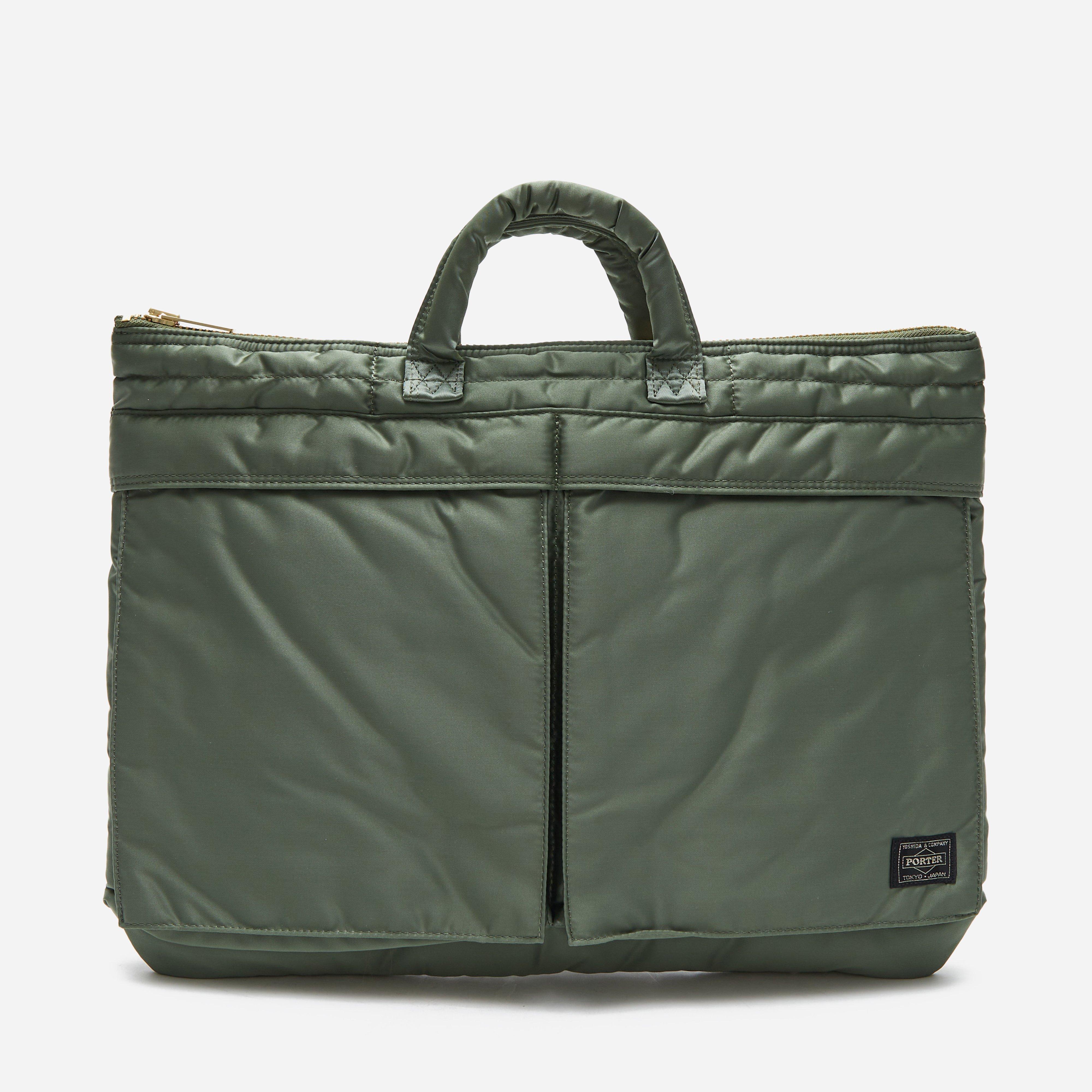 Green Porter-Yoshida & Co. Tanker Two-Way Helmet Bag | HIP
