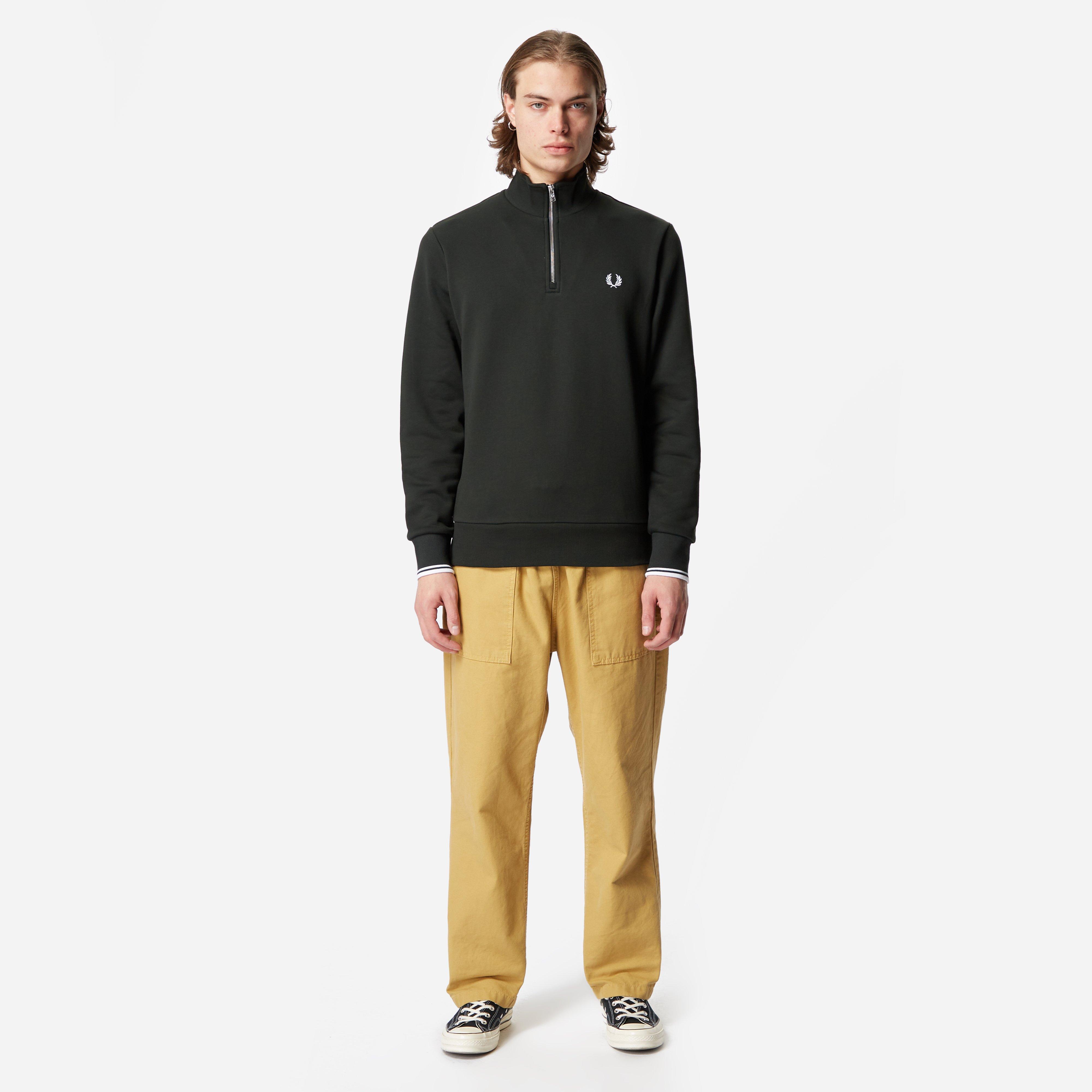 Fred Perry Twin Tipped Half Zip Sweatshirt