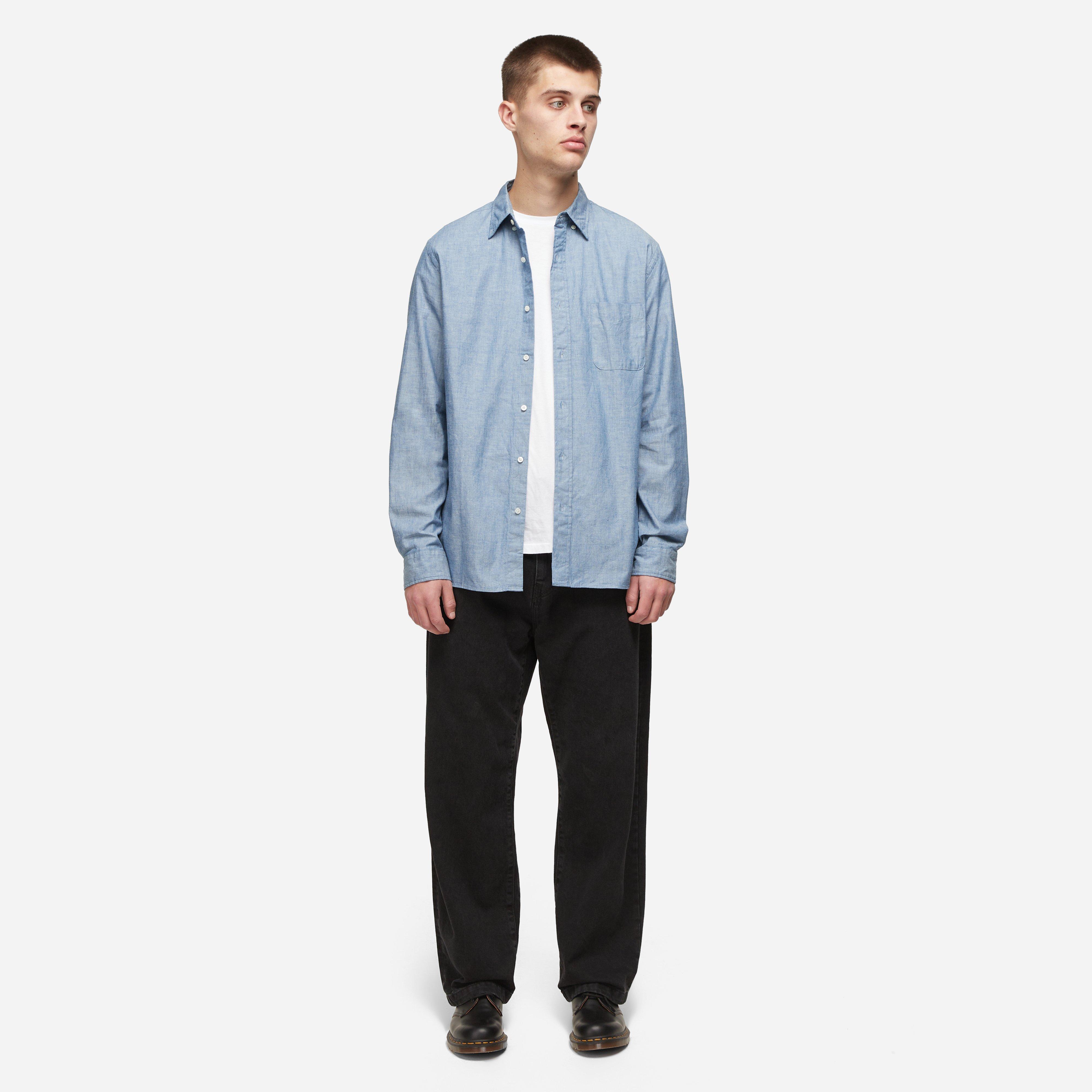 Beams Plus Button-Down Chambray Shirt