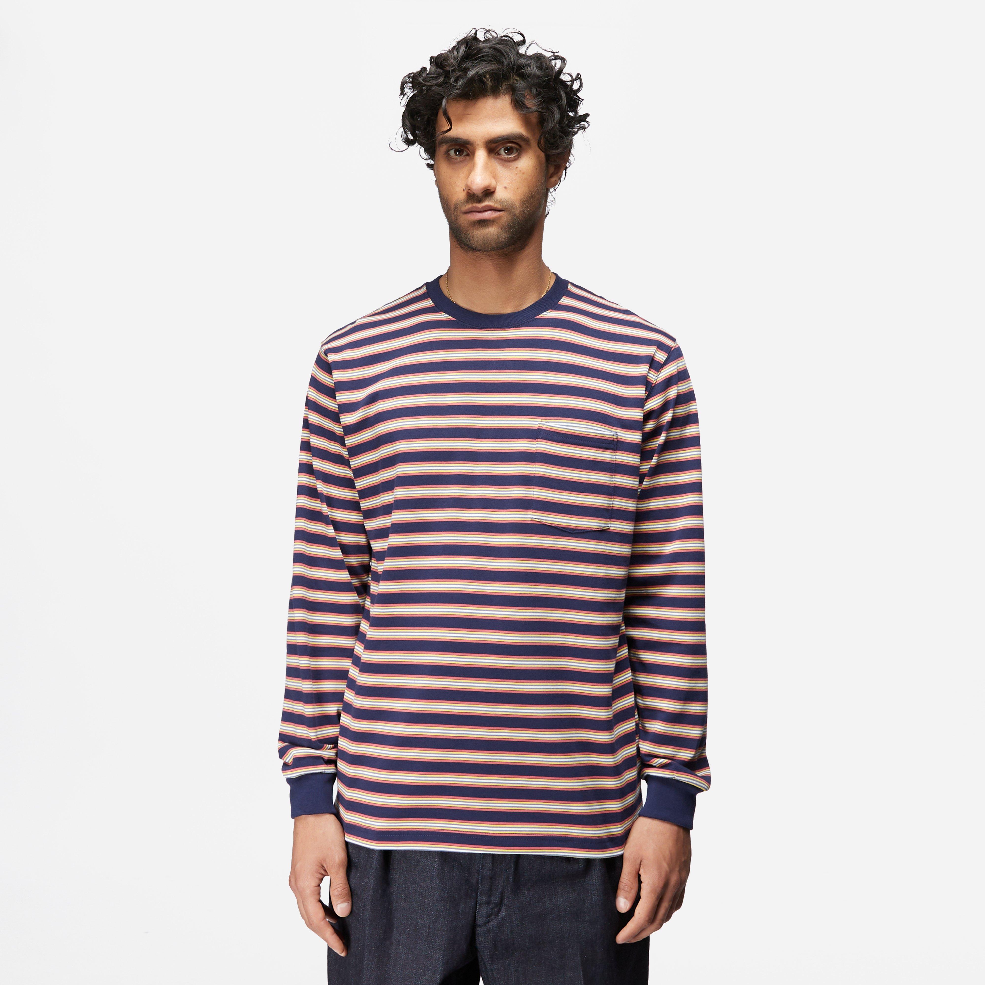 Beams Plus Long Sleeve Striped T-Shirt