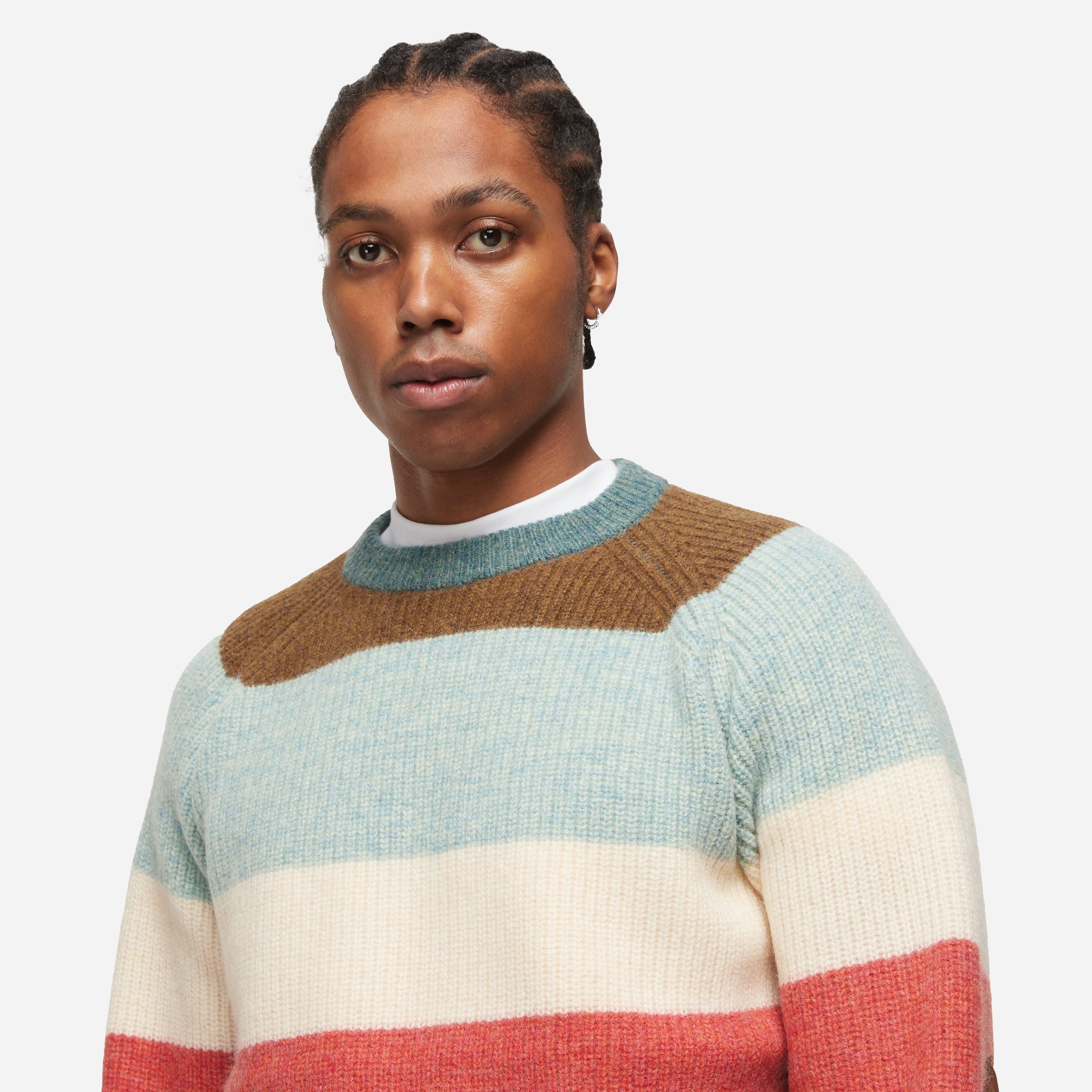 Beams Plus 5-Gauge Stripe Knit