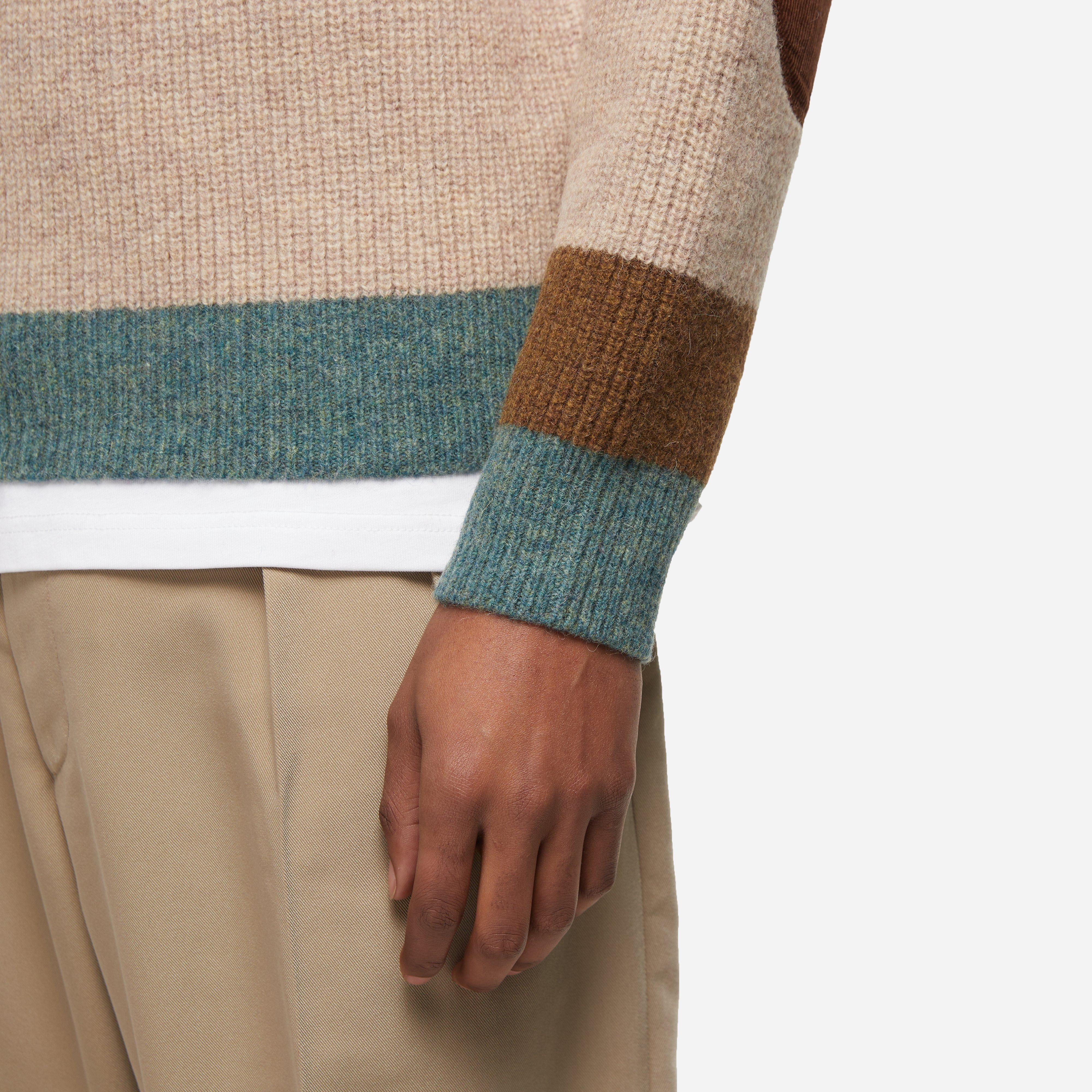 Beams Plus 5-Gauge Stripe Knit