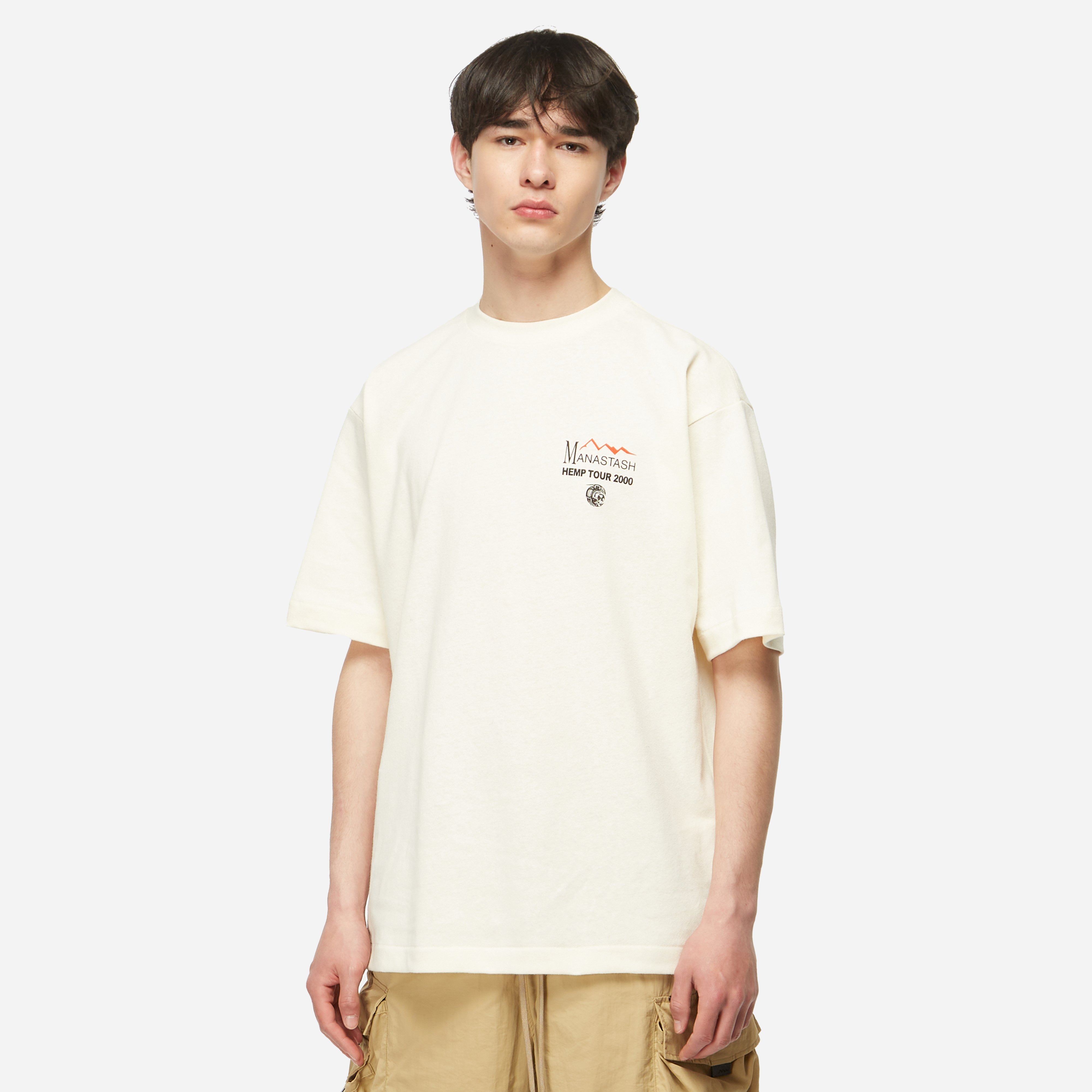 Beige Manastash Hemp Tour 2000 T-Shirt | HIP