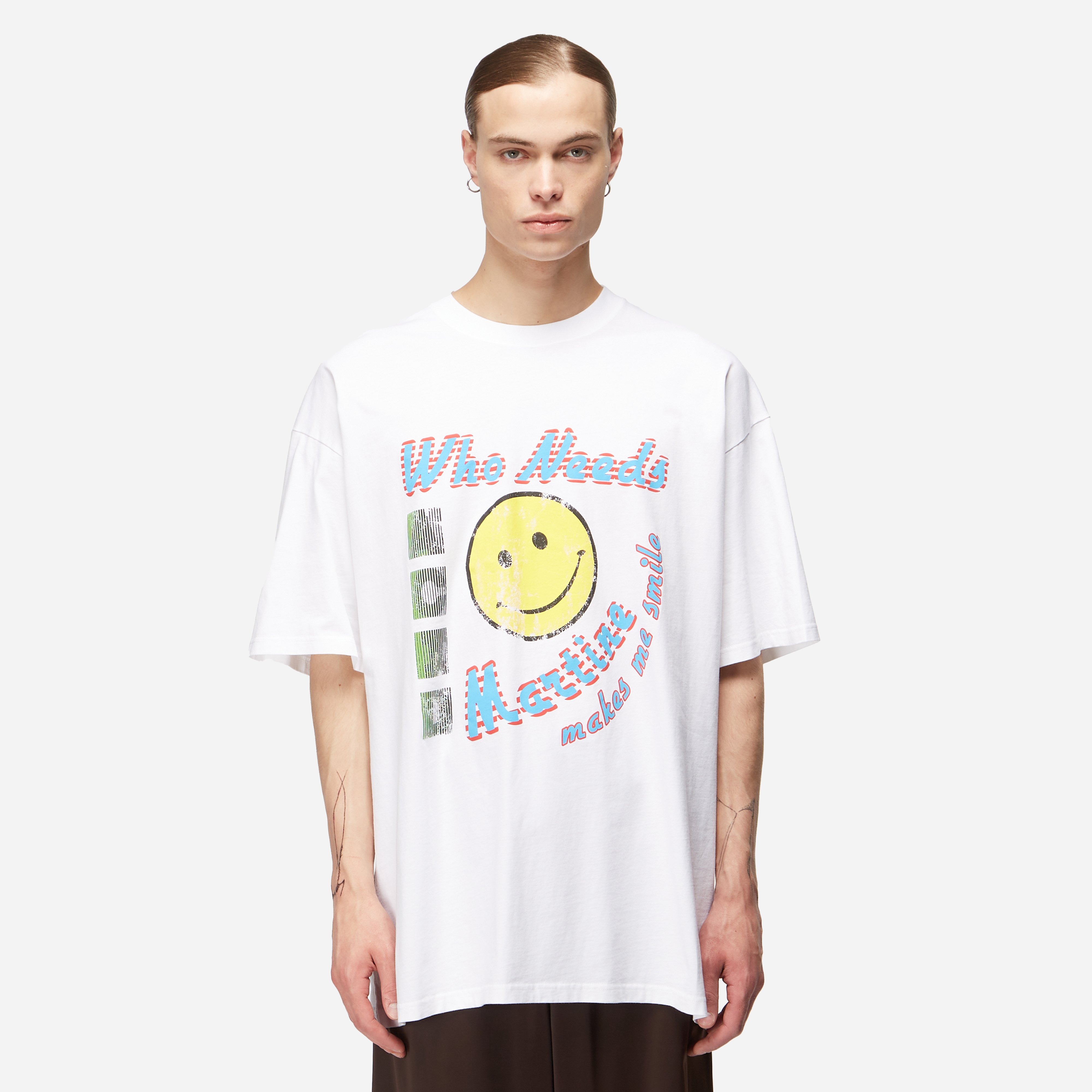 White Martine Rose Oversized T-Shirt | HIP