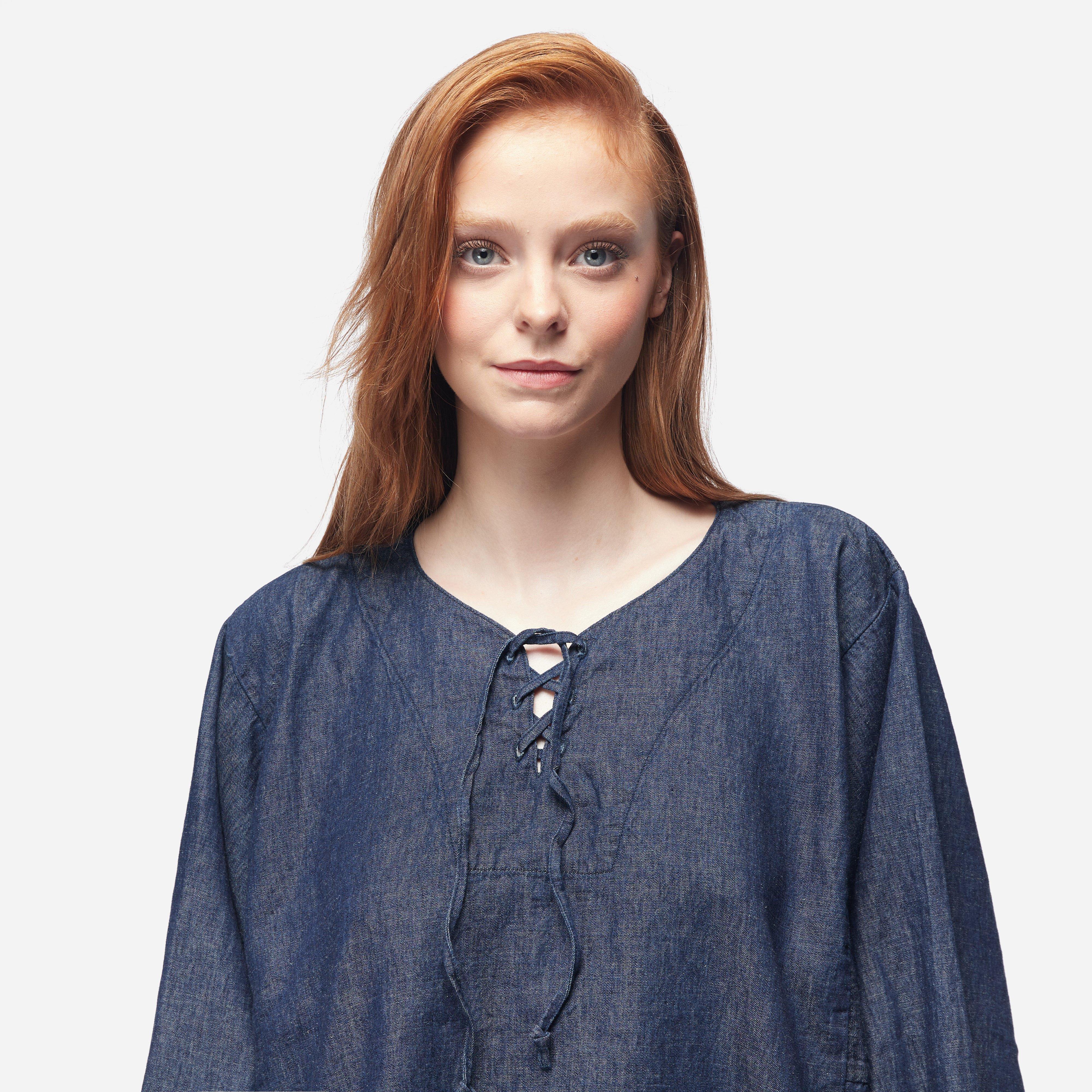 orSlow Lace Up Shirt