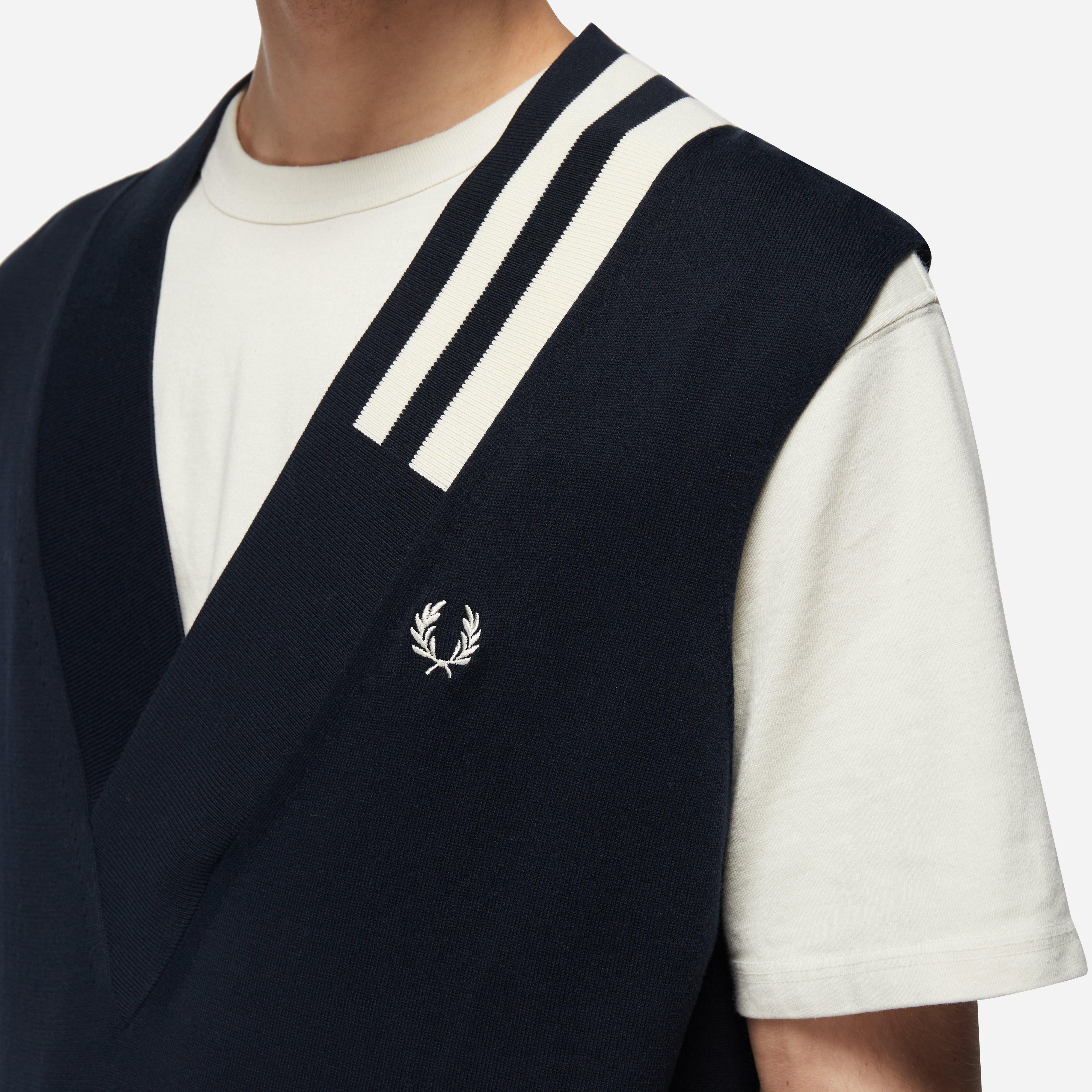 Fred Perry Tipped Knitted Tank Vest