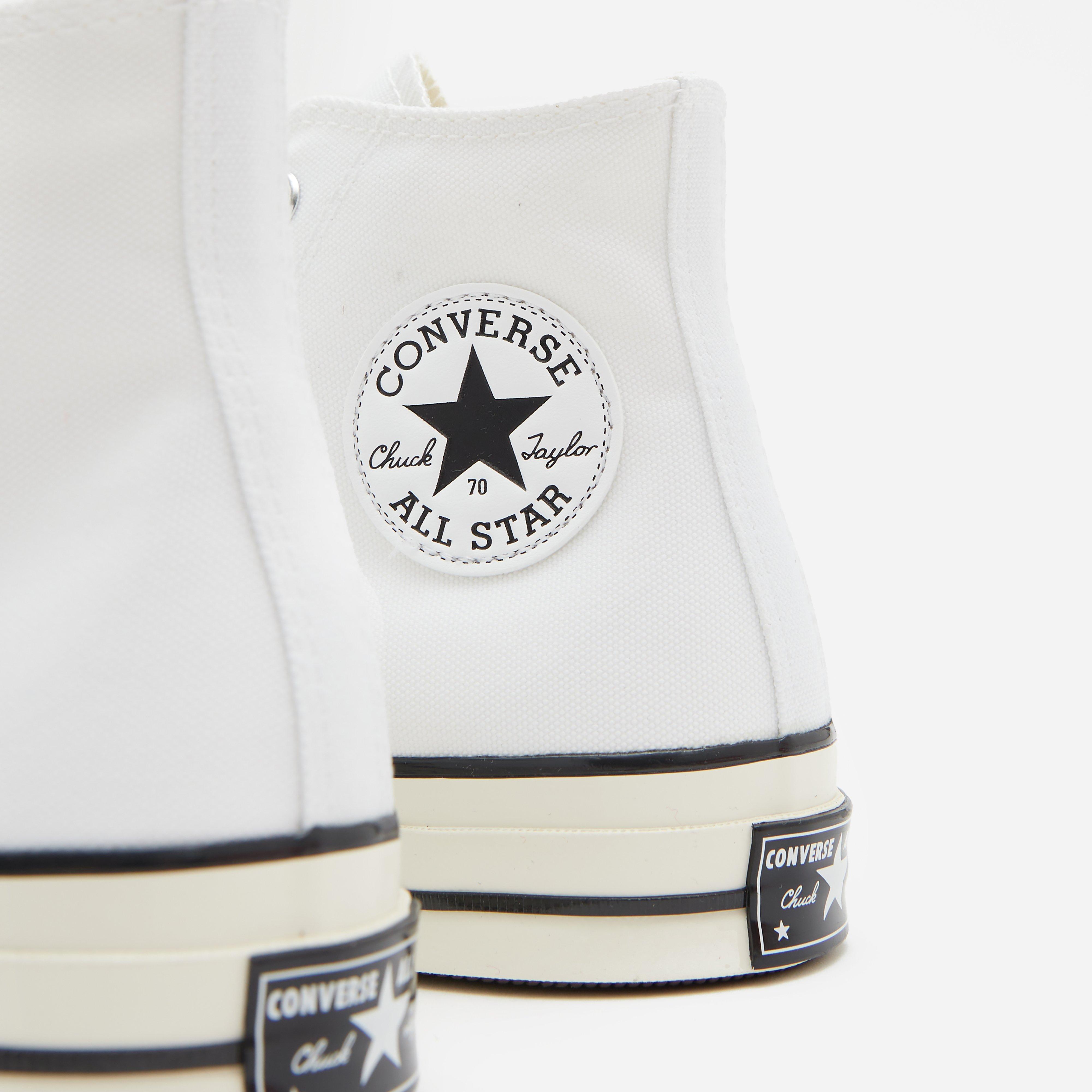 Converse leather deals hi white