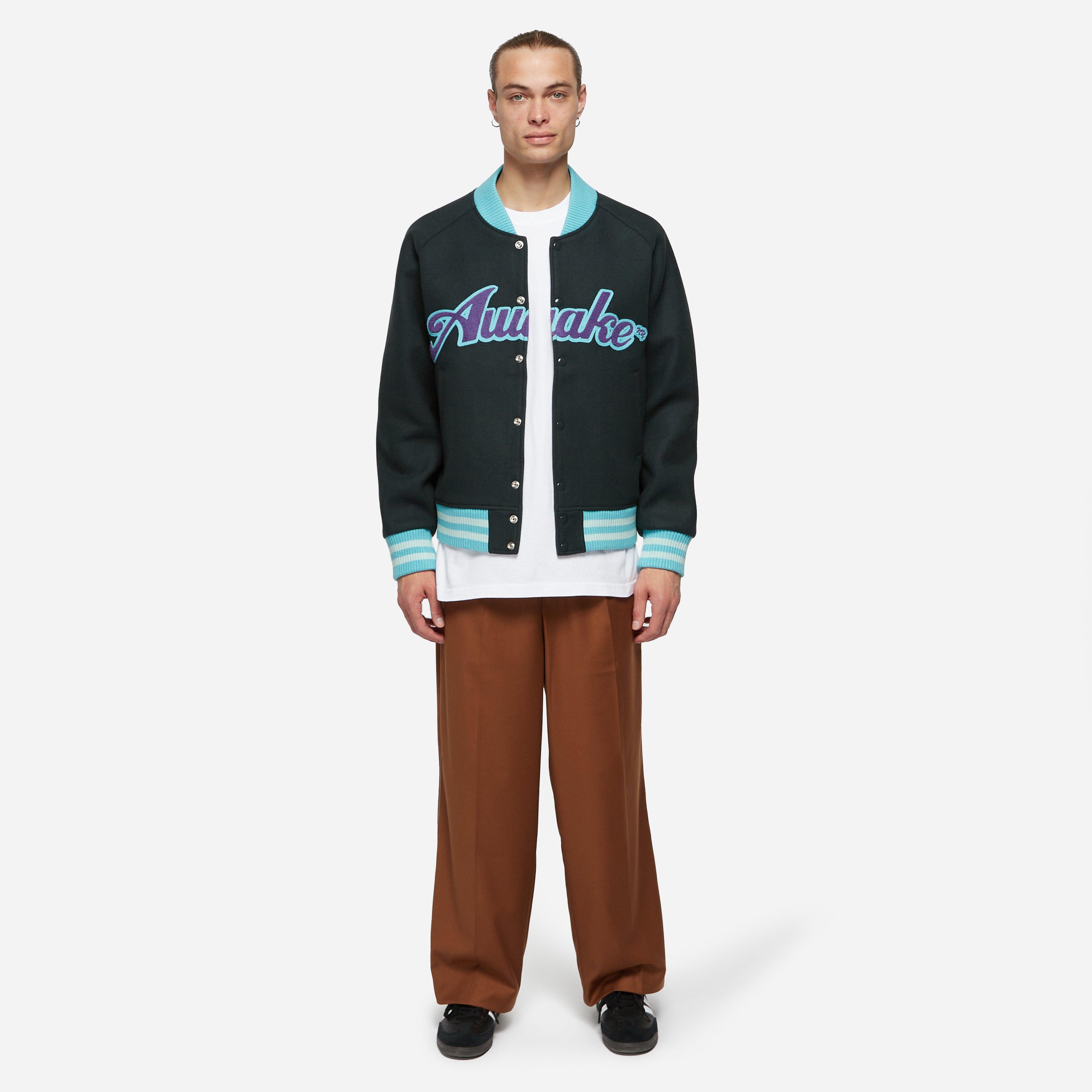 Awake NY Chenille Embroidered Logo Varsity Jacket