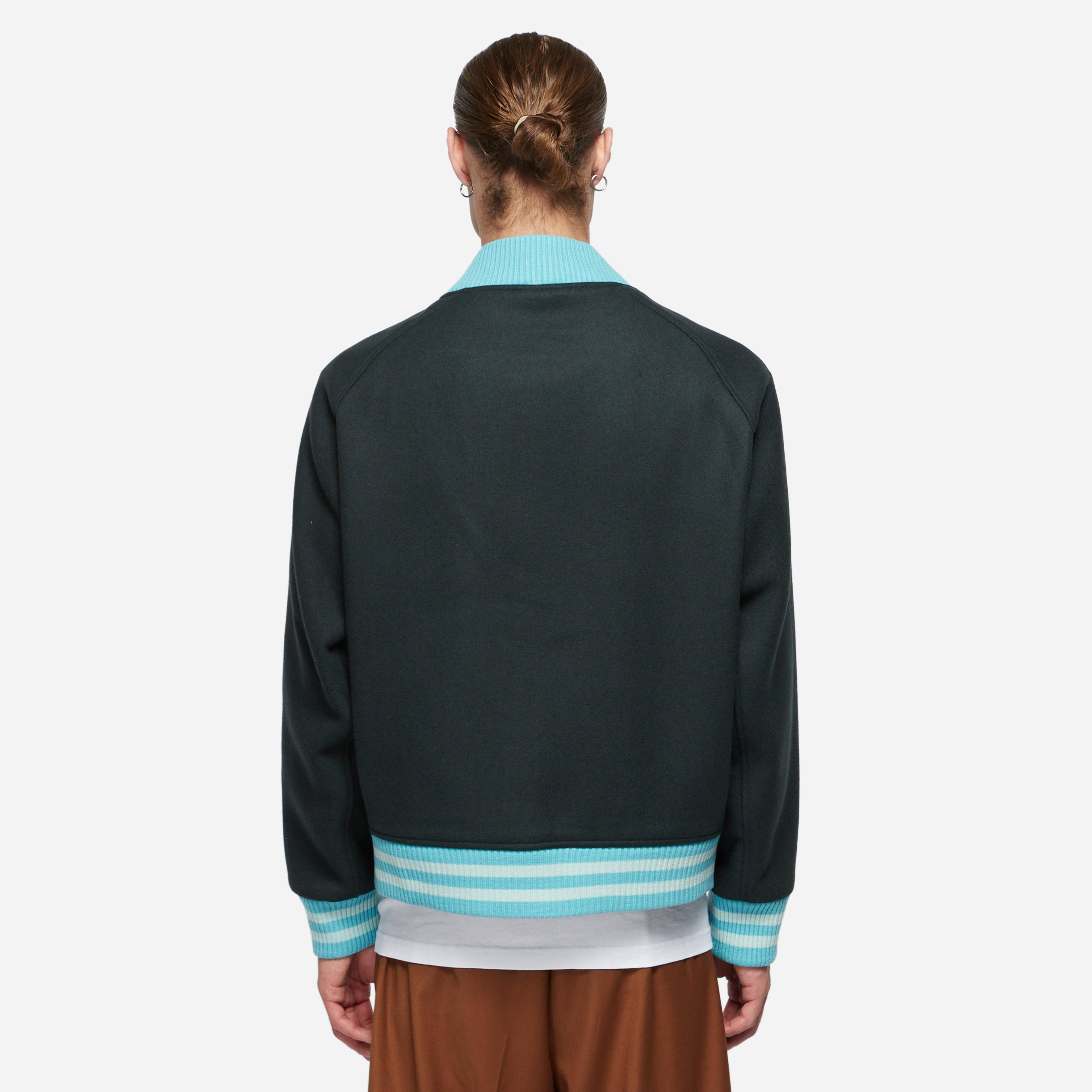 Awake NY Chenille Embroidered Logo Varsity Jacket