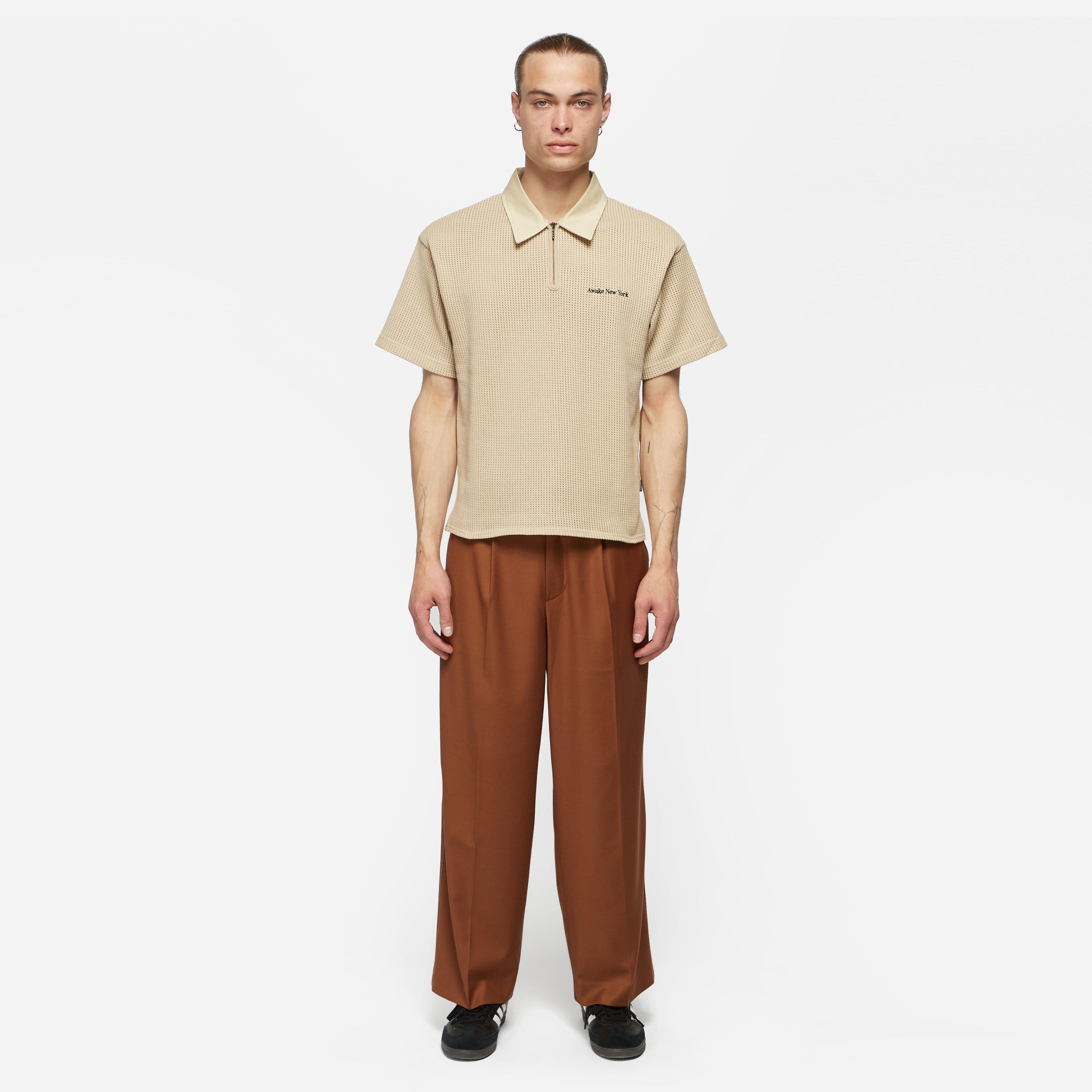 Awake NY Open Knit Polo Shirt