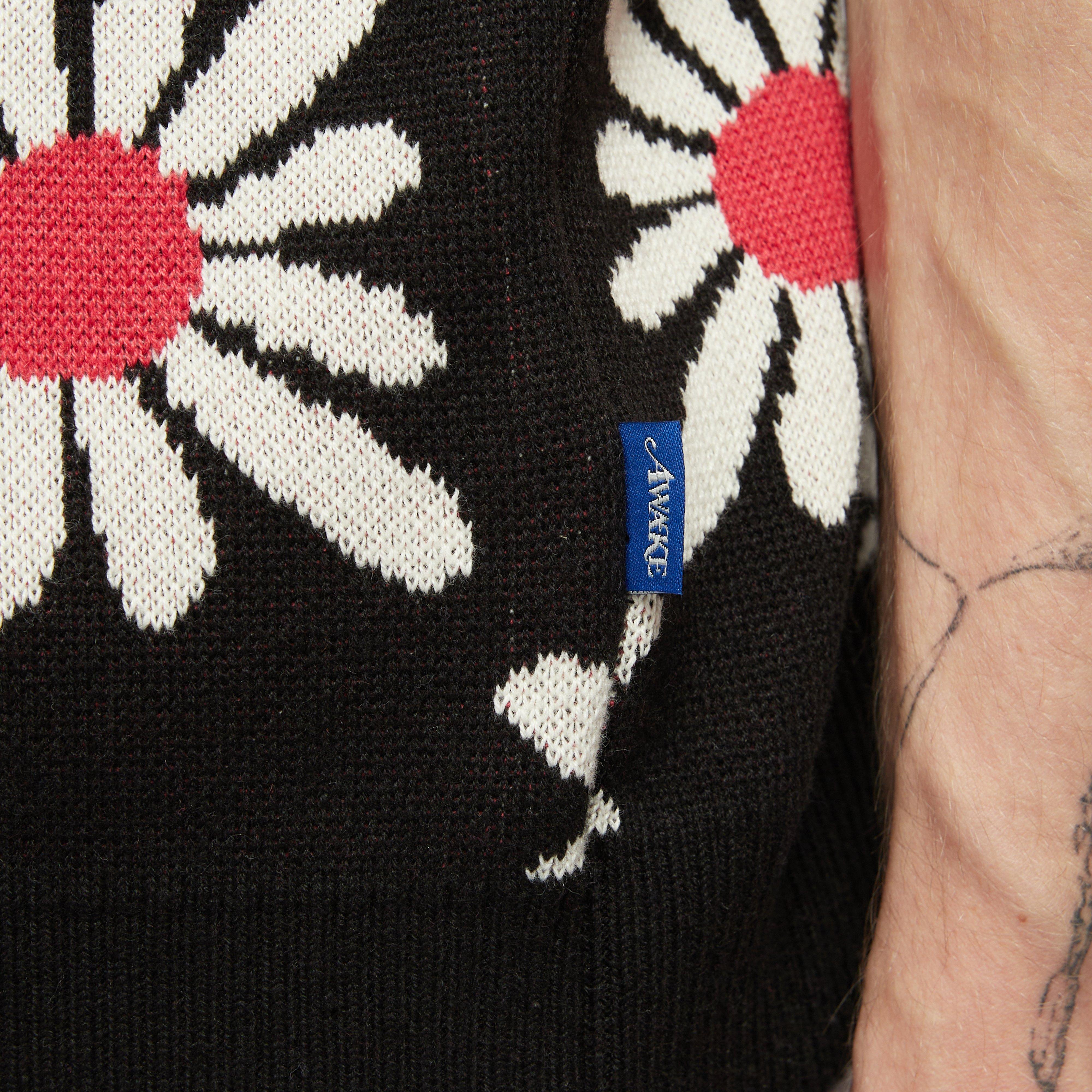 Awake NY Checkered Floral Sweater Vest