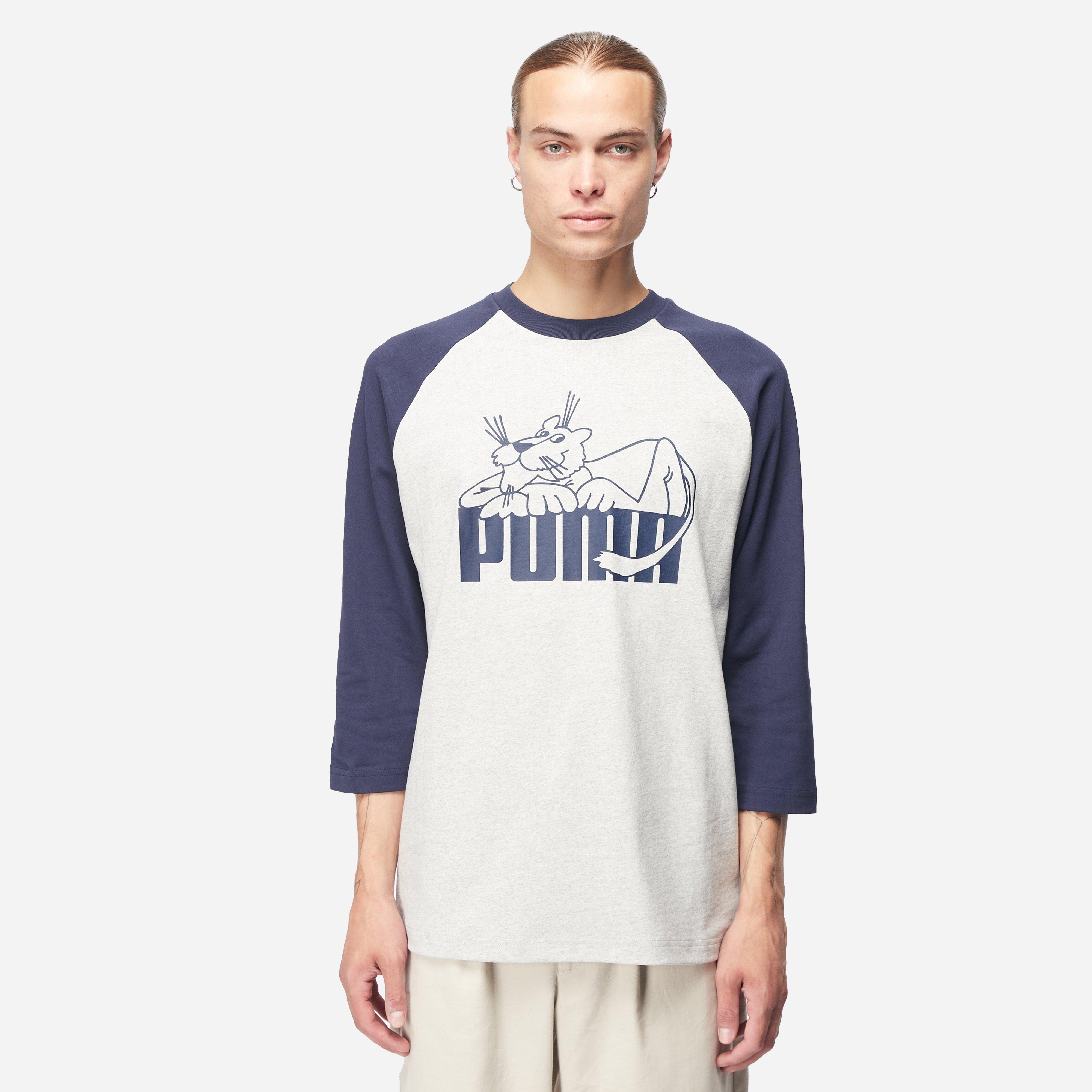 Grey Puma x Noah Raglan 3/4 T-Shirt | HIP