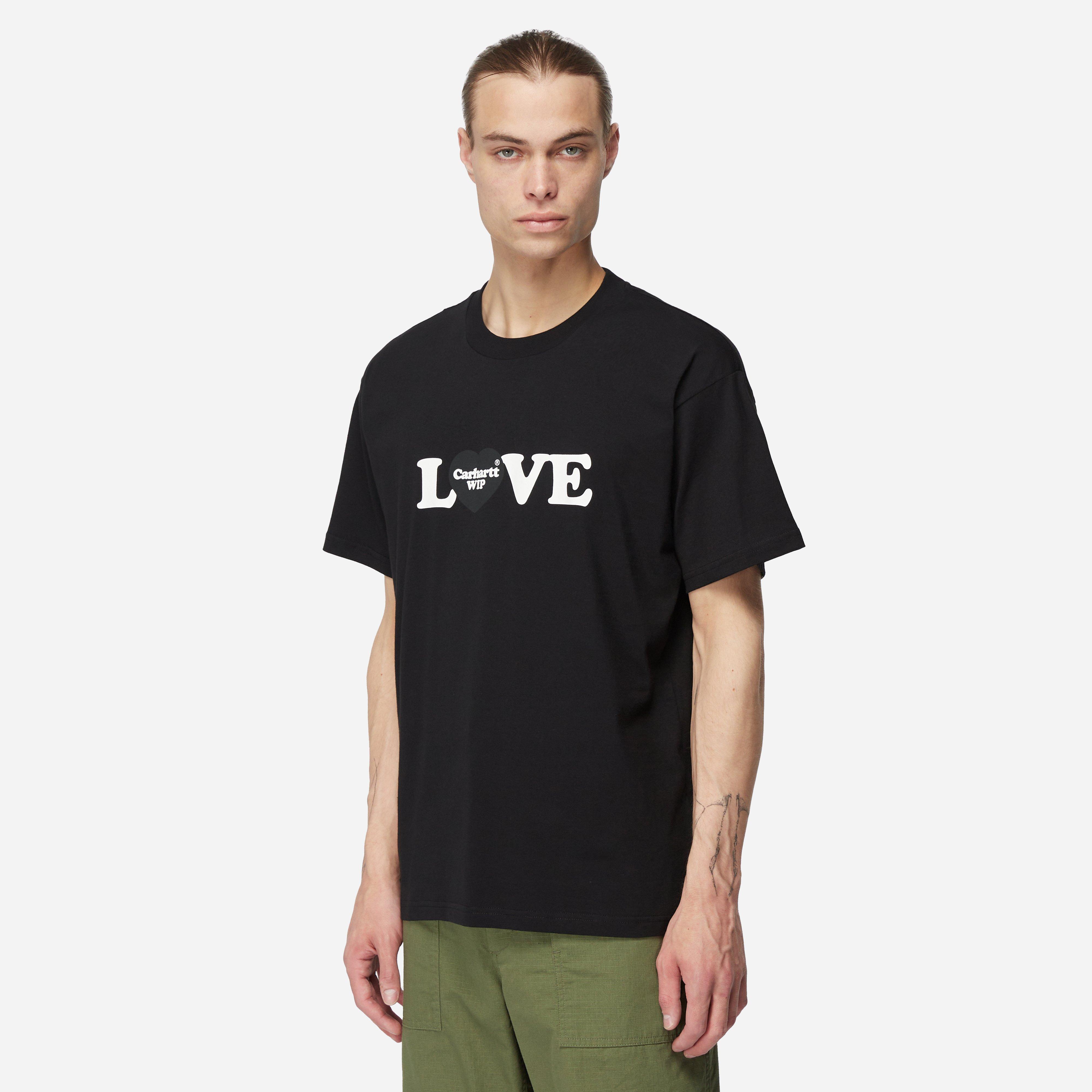 CARHARTT WIP LOVE T-SHIRT IN SOLID COLOR COTTON