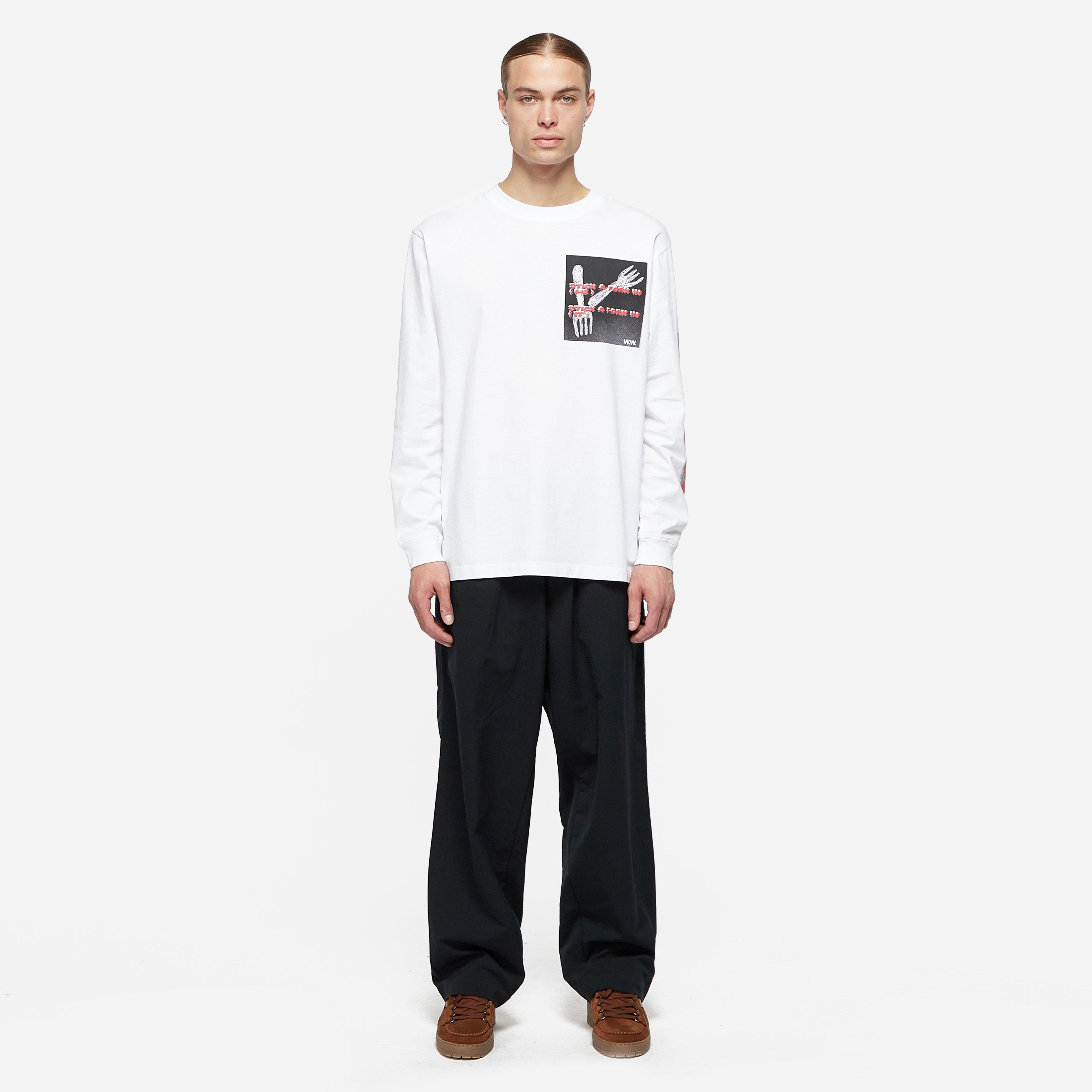 Wood Wood Herc Textured Long Sleeve T-Shirt