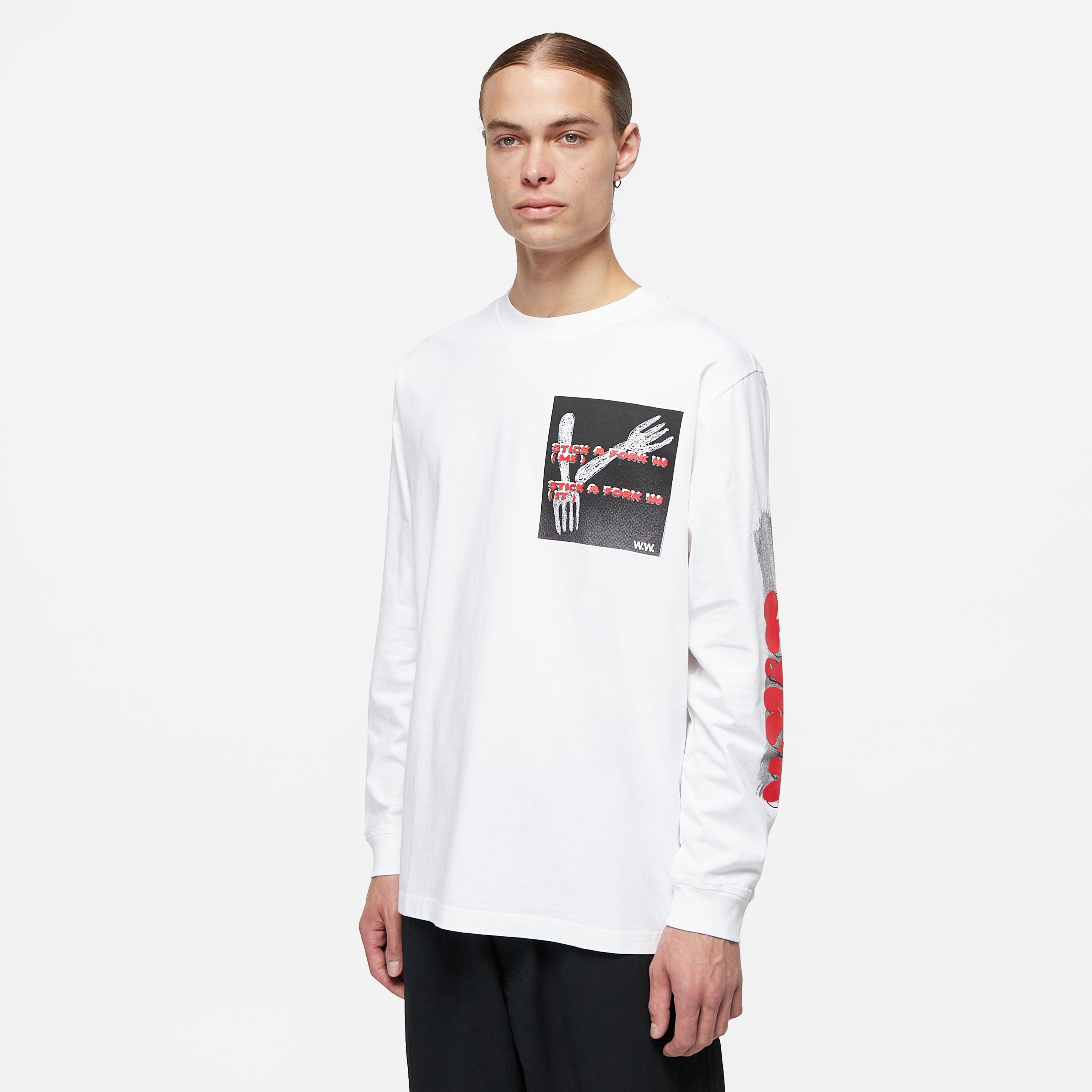 Wood Wood Herc Textured Long Sleeve T-Shirt