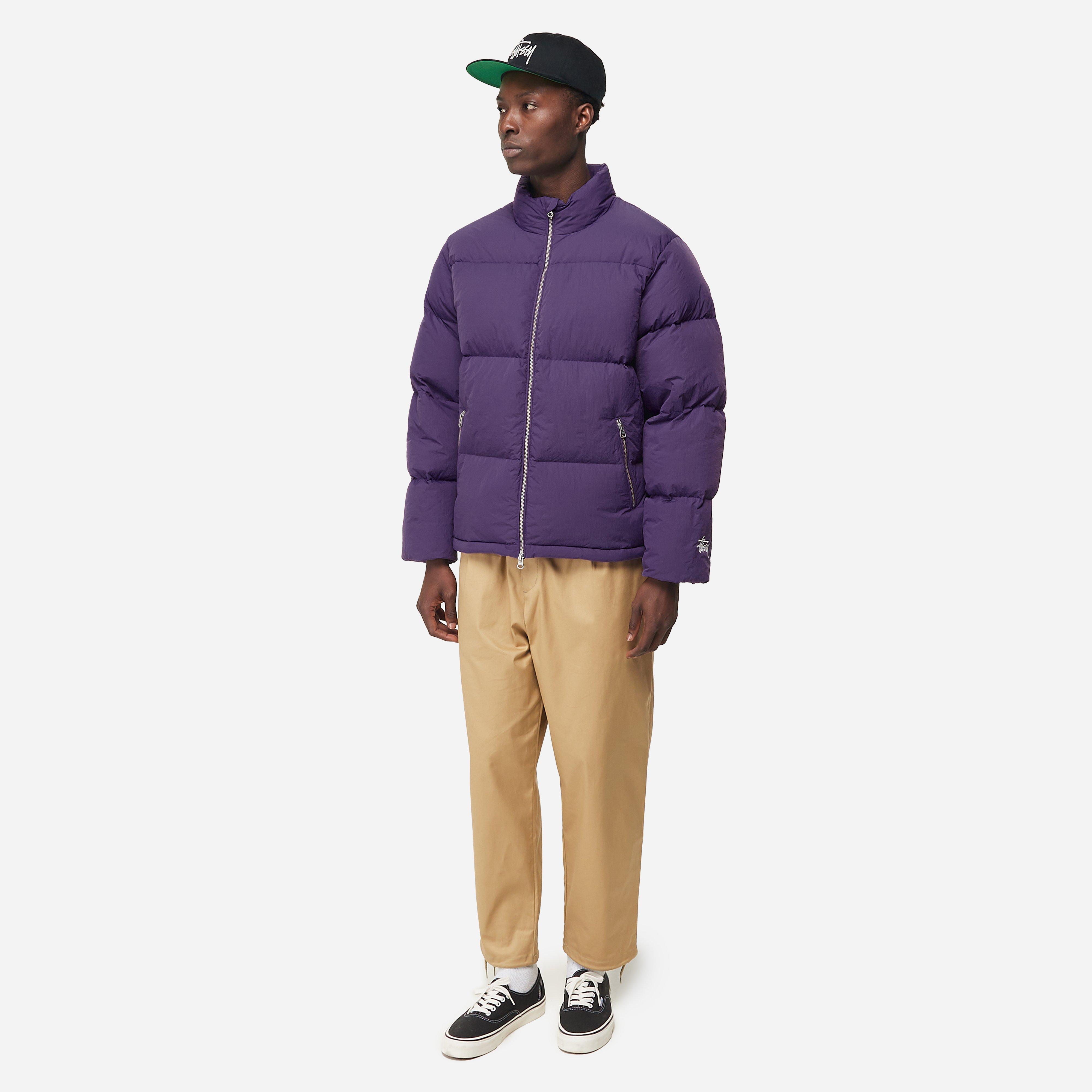 Mens purple hot sale down jacket