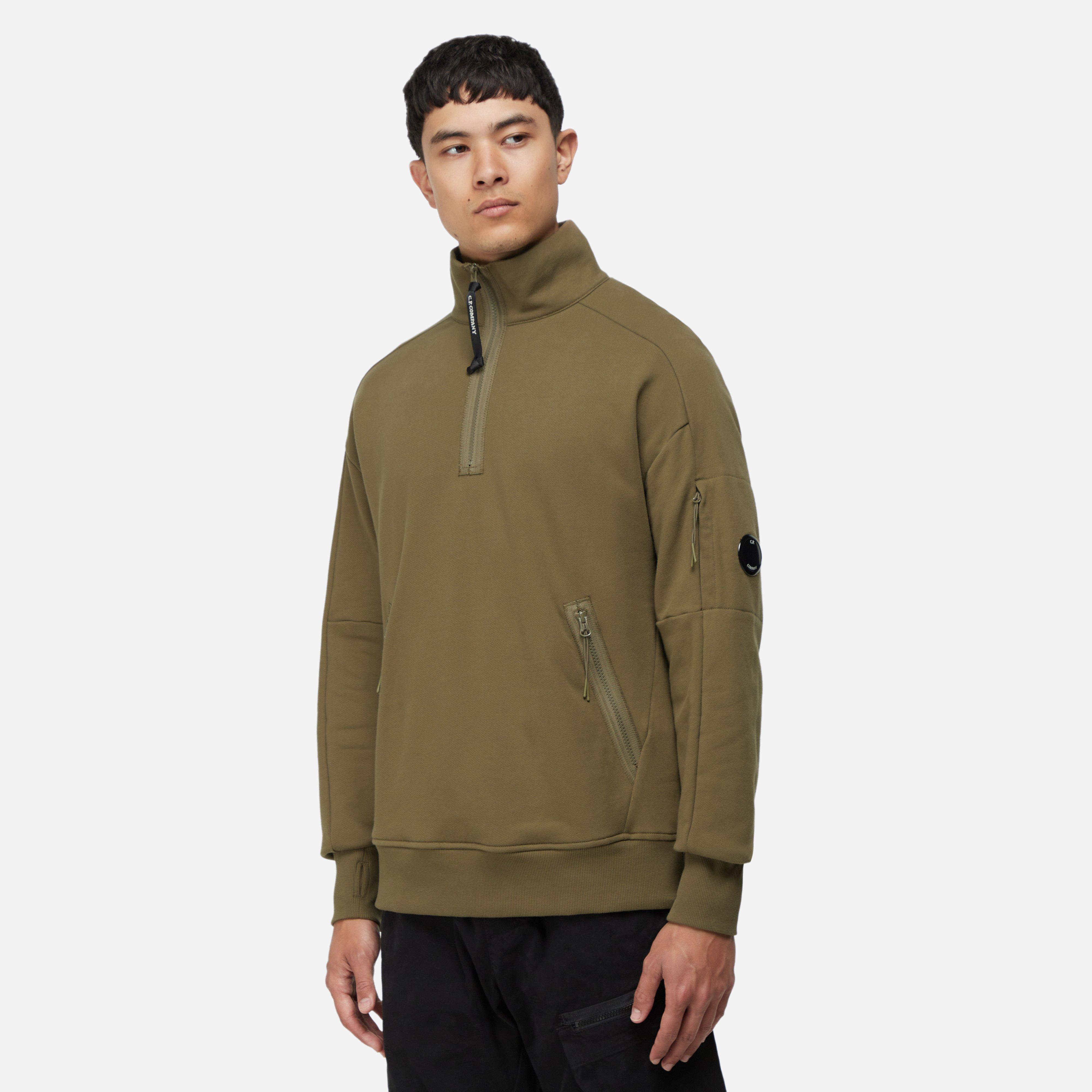 Cp company half outlet zip sweatshirt