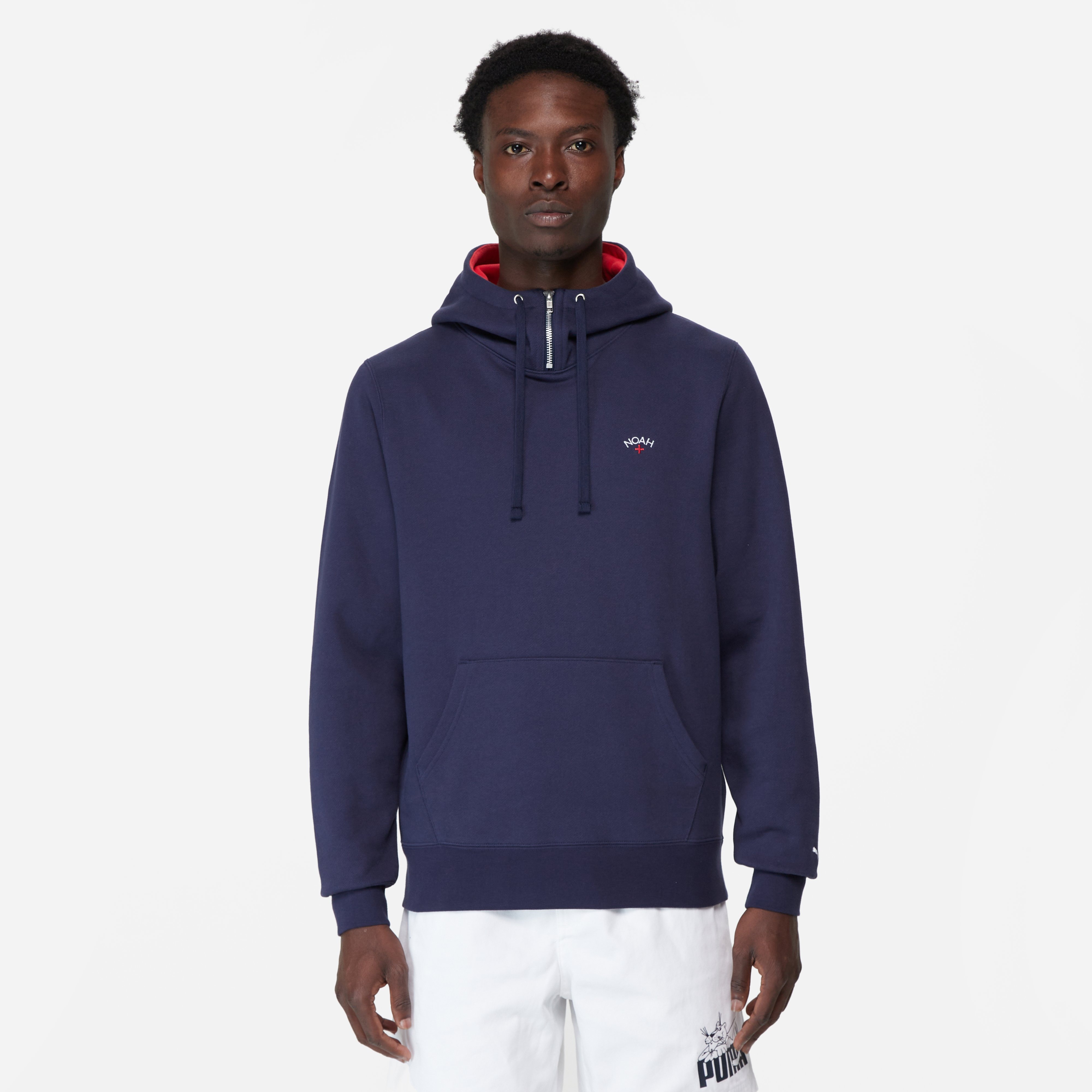 Navy Puma x Noah Quarter-Zip Hoodie | HIP