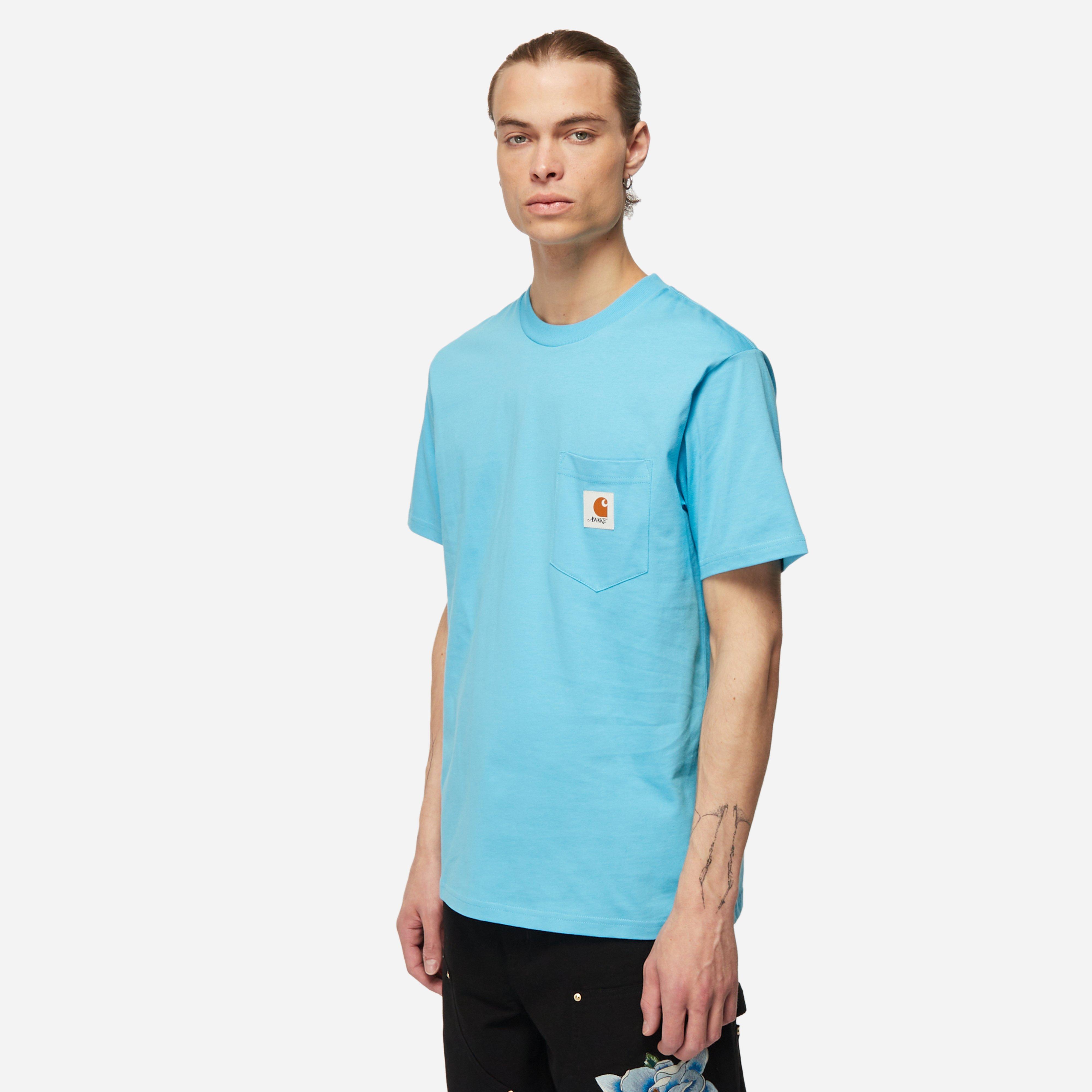 Blue Carhartt WIP x Awake NY Pocket T-Shirt | HIP