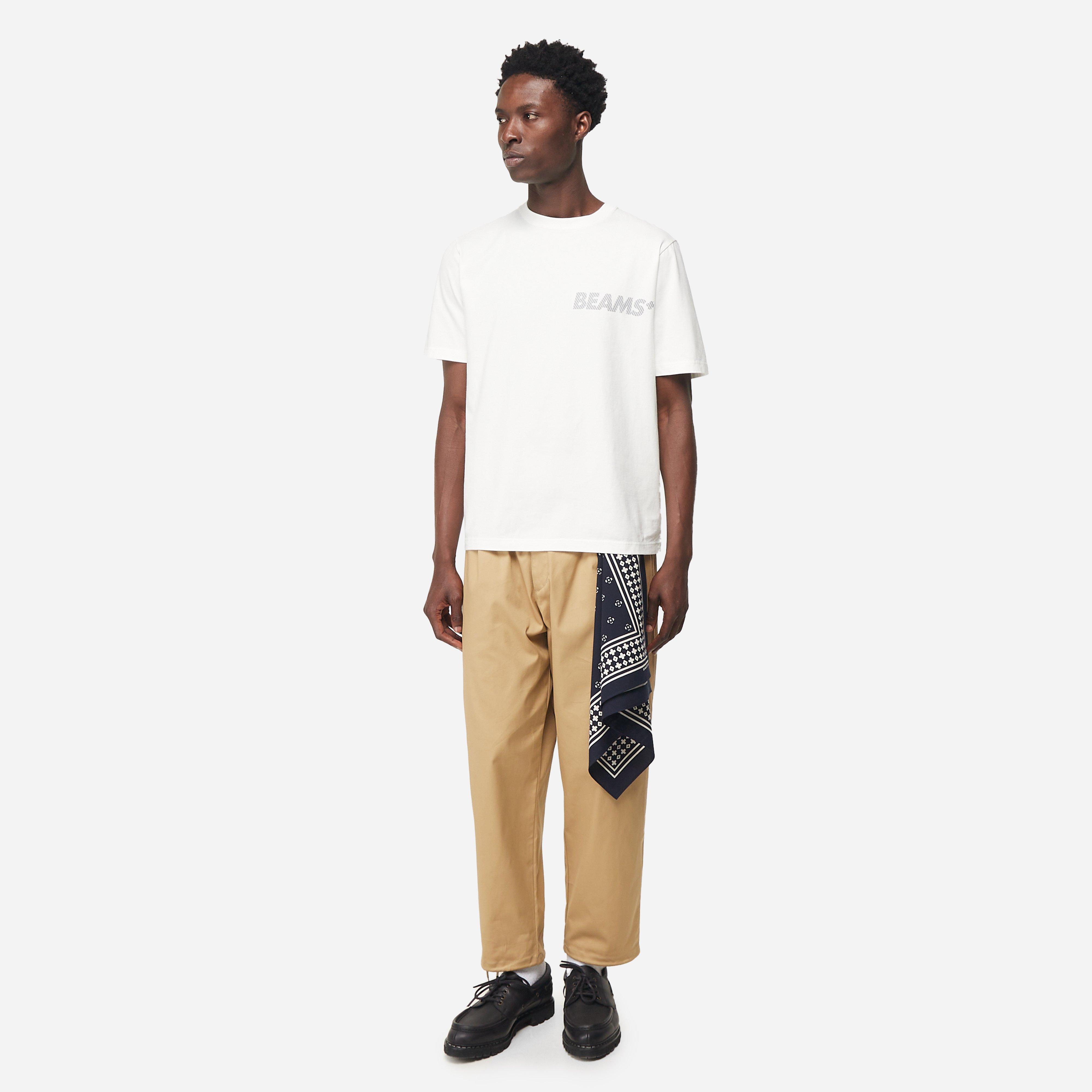 Beams Plus x HIP Reflective Logo Print T-Shirt