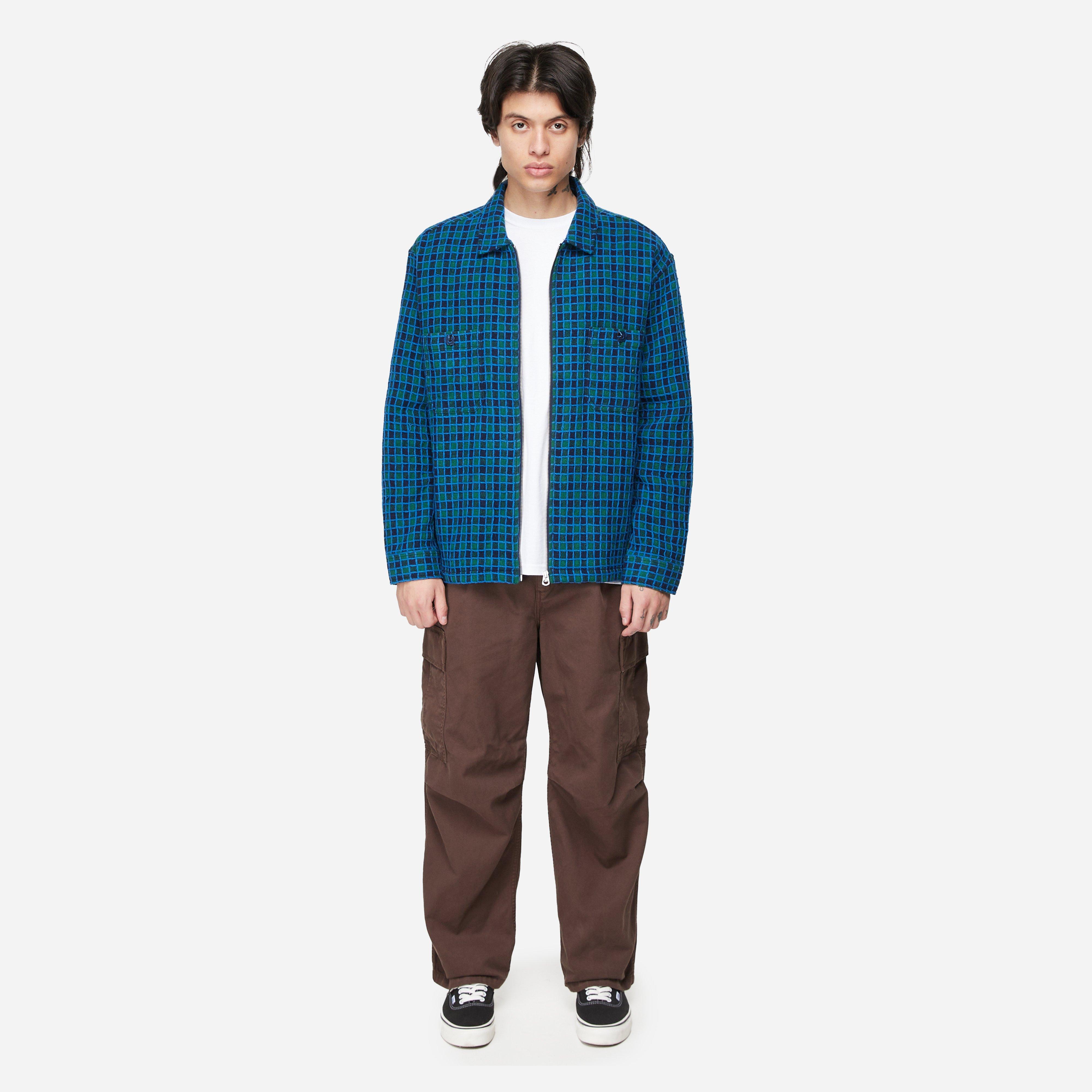 Brain Dead Check Mate Flannel Zip Shirt