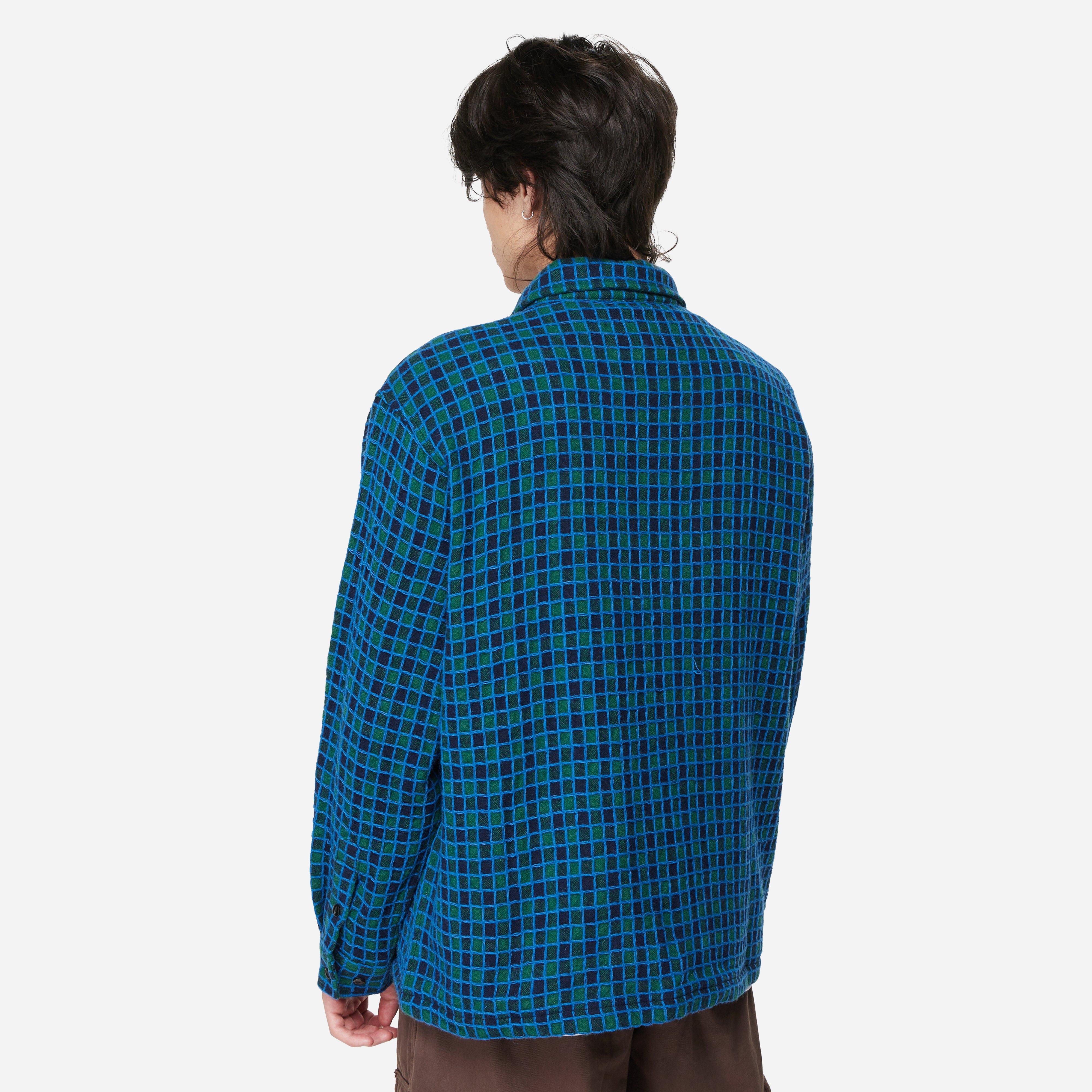 Brain Dead Check Mate Flannel Zip Shirt