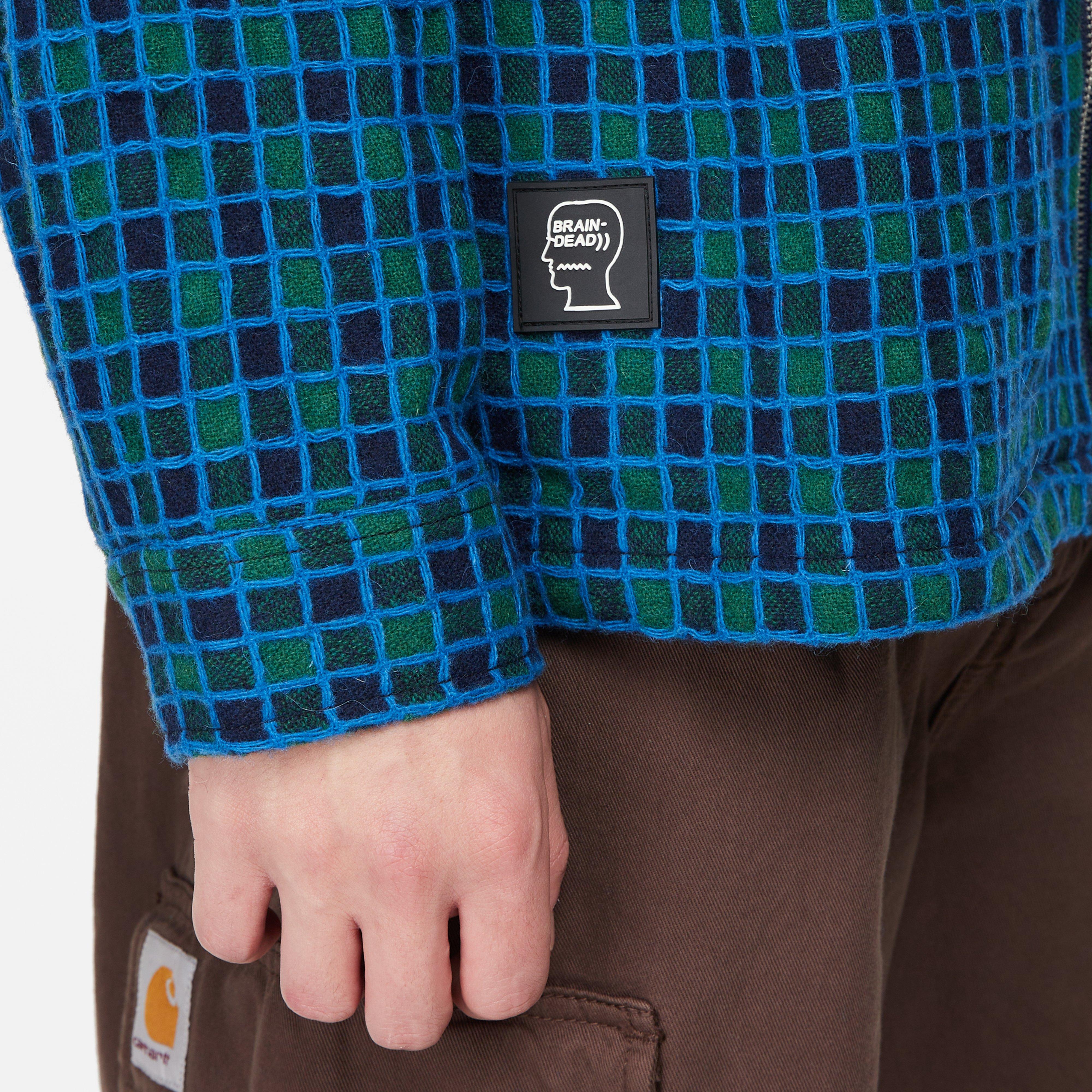Brain Dead Check Mate Flannel Zip Shirt