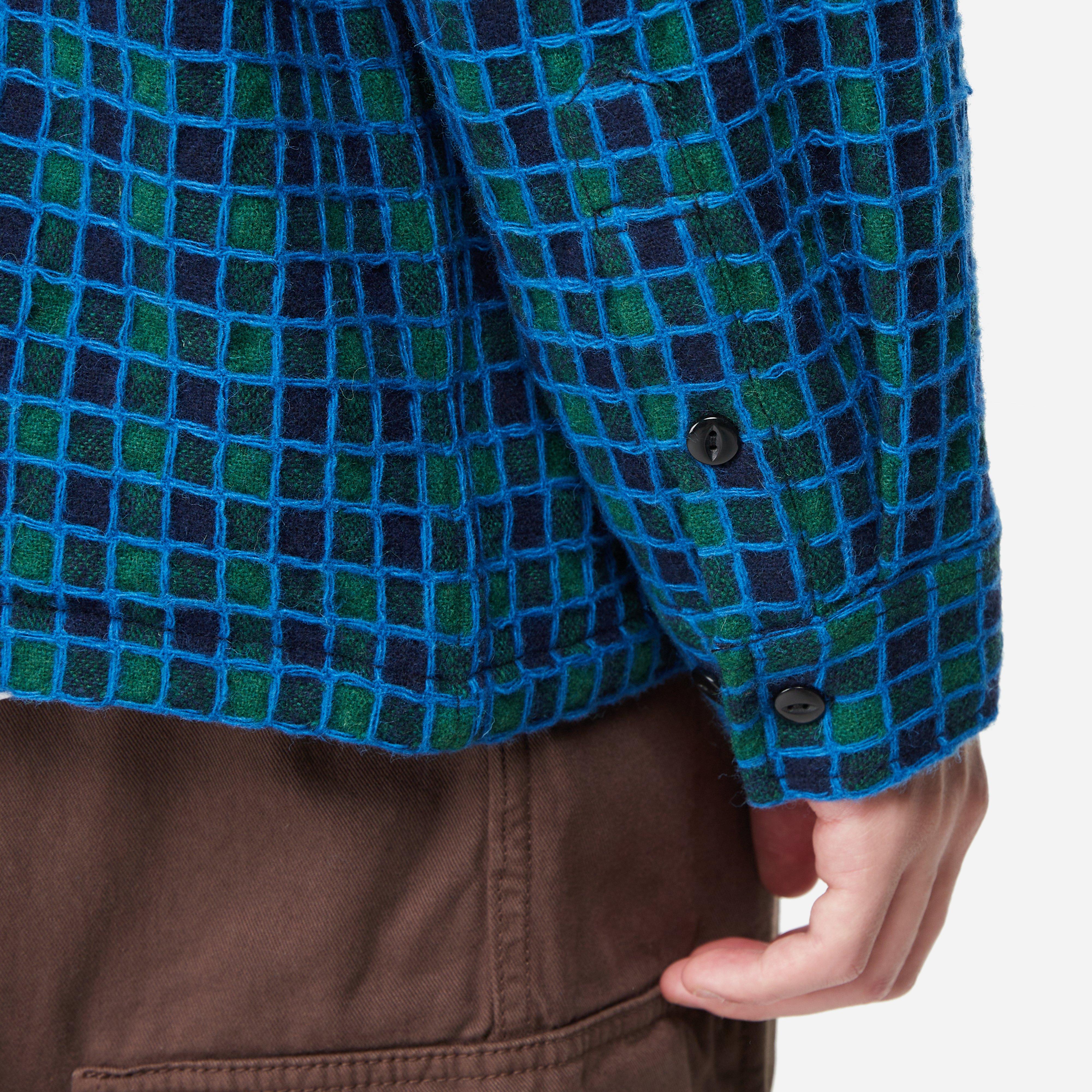 Brain Dead Check Mate Flannel Zip Shirt