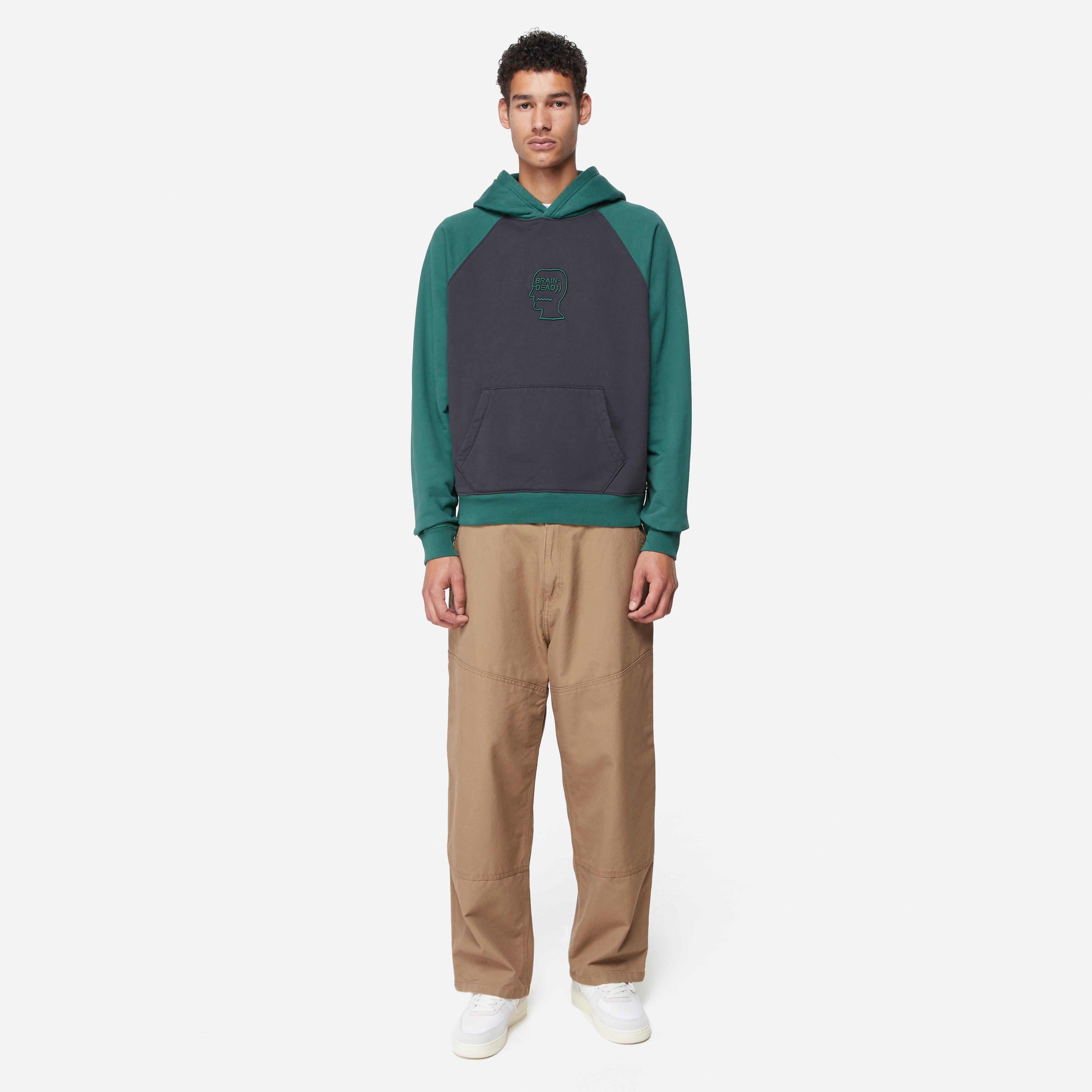 Brain Dead Logo Head Raglan Hoodie