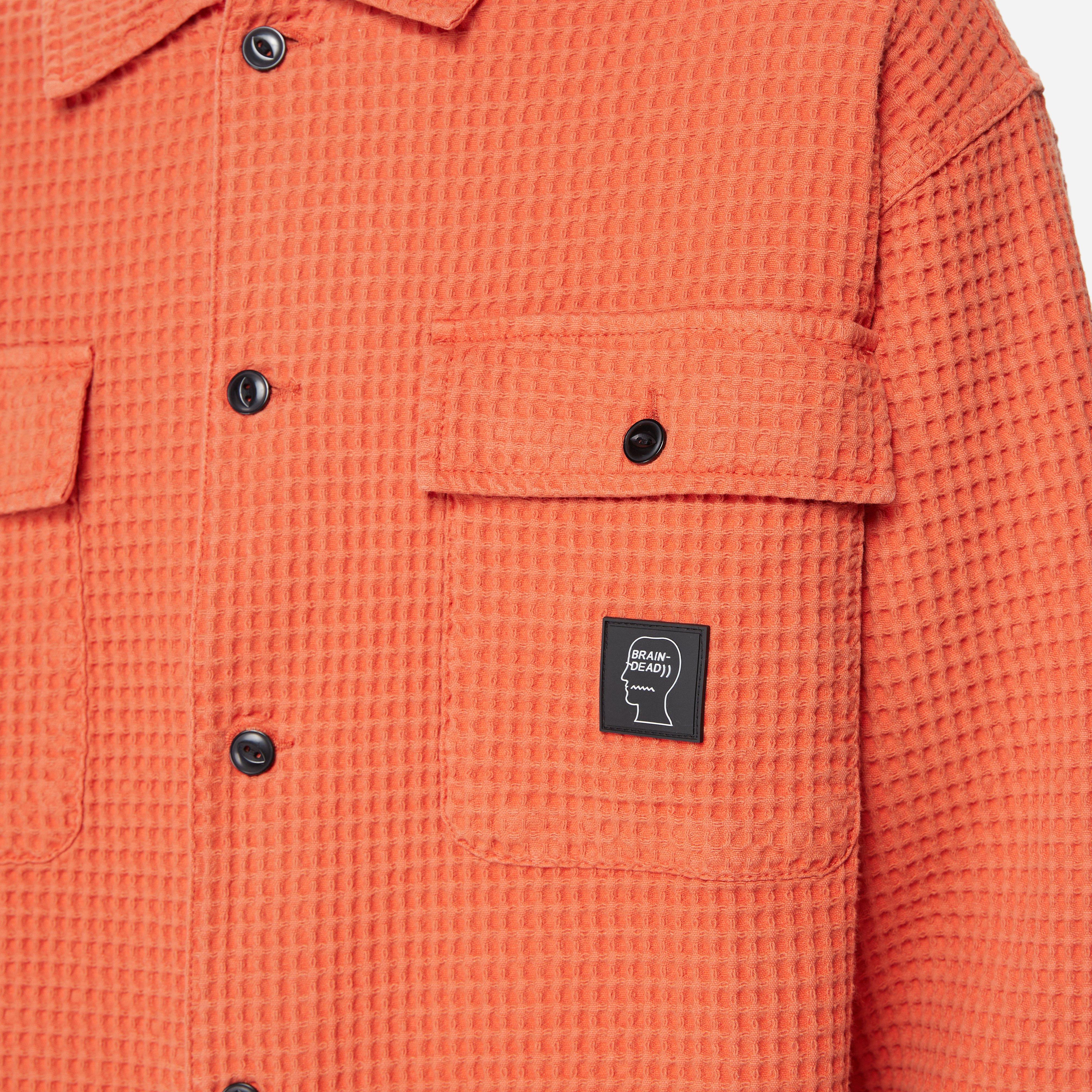 Brain Dead Waffle Snap Shirt