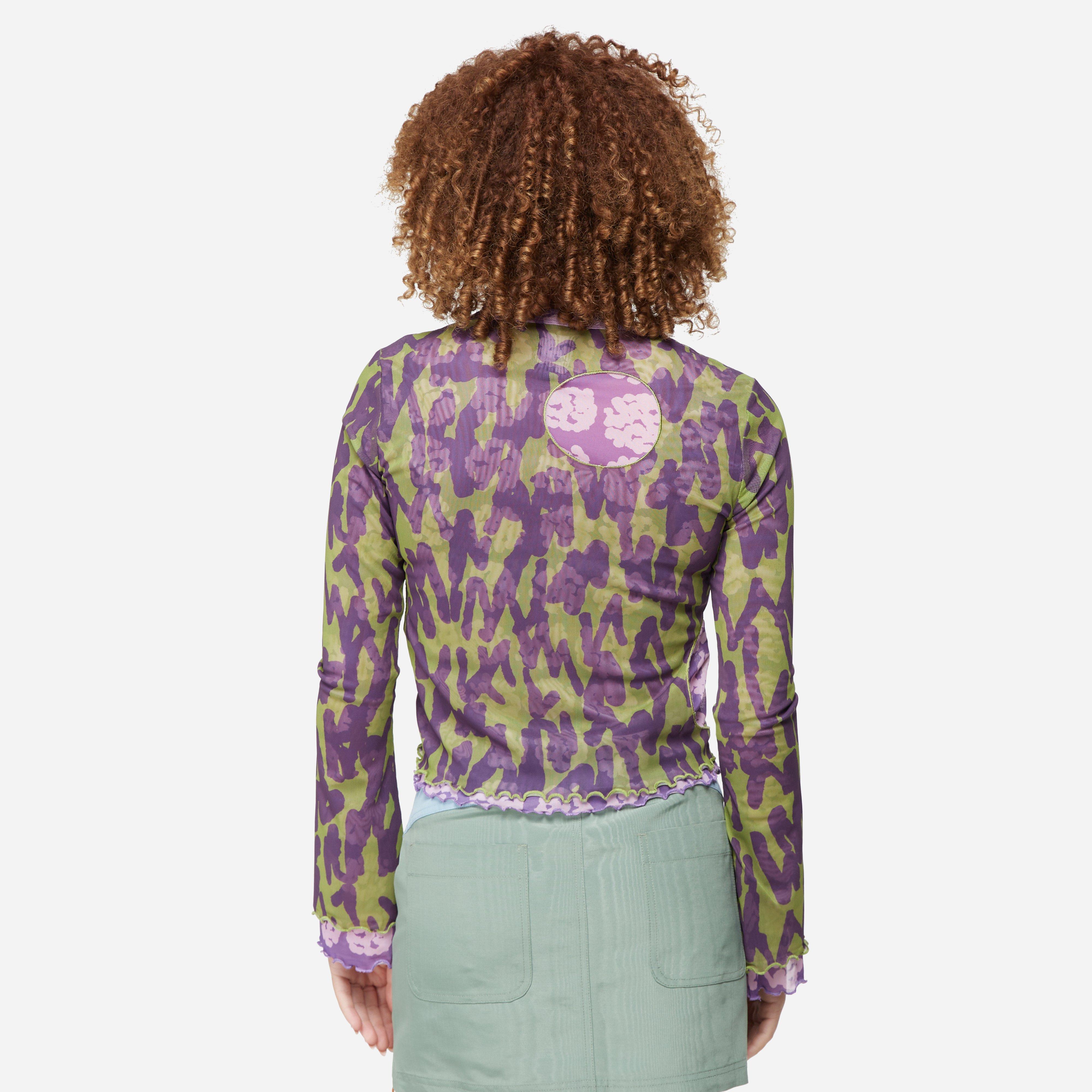 Brain Dead Yumiko Mesh Long Sleeve Top Women's