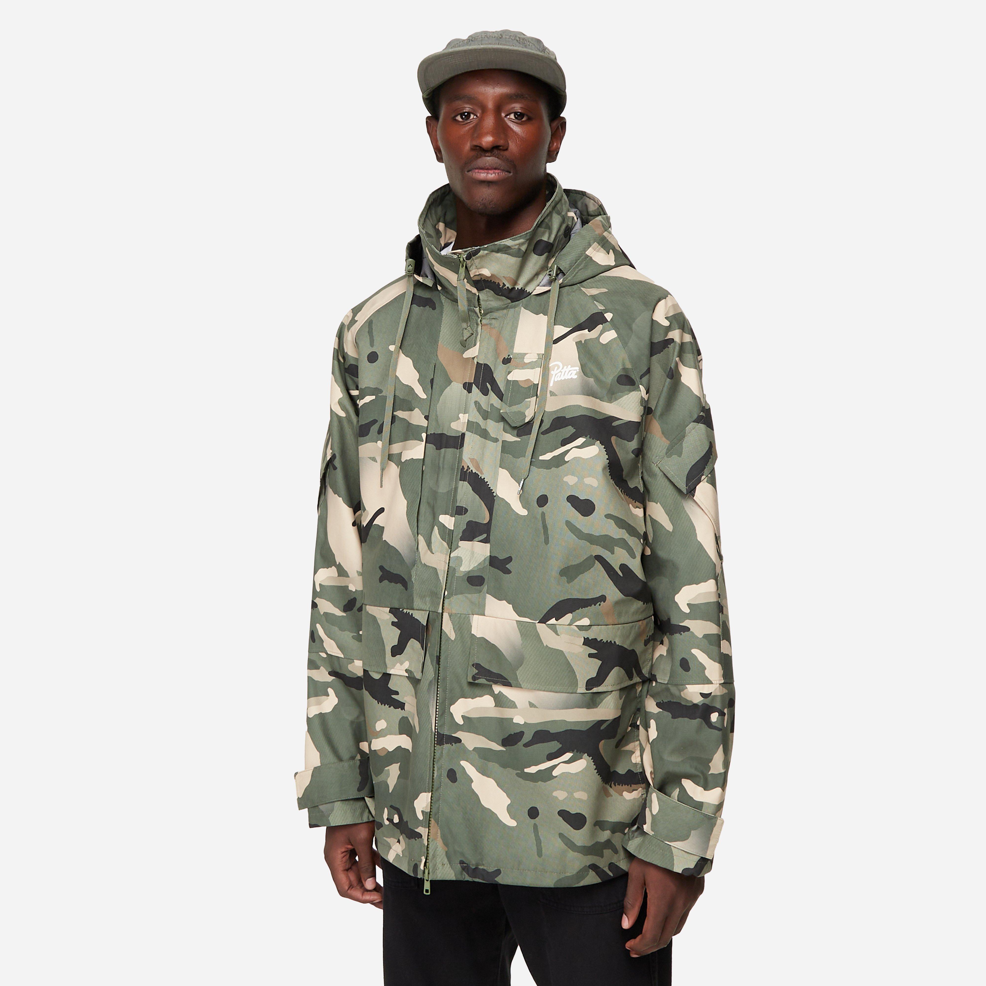 Camouflage parka clearance coat