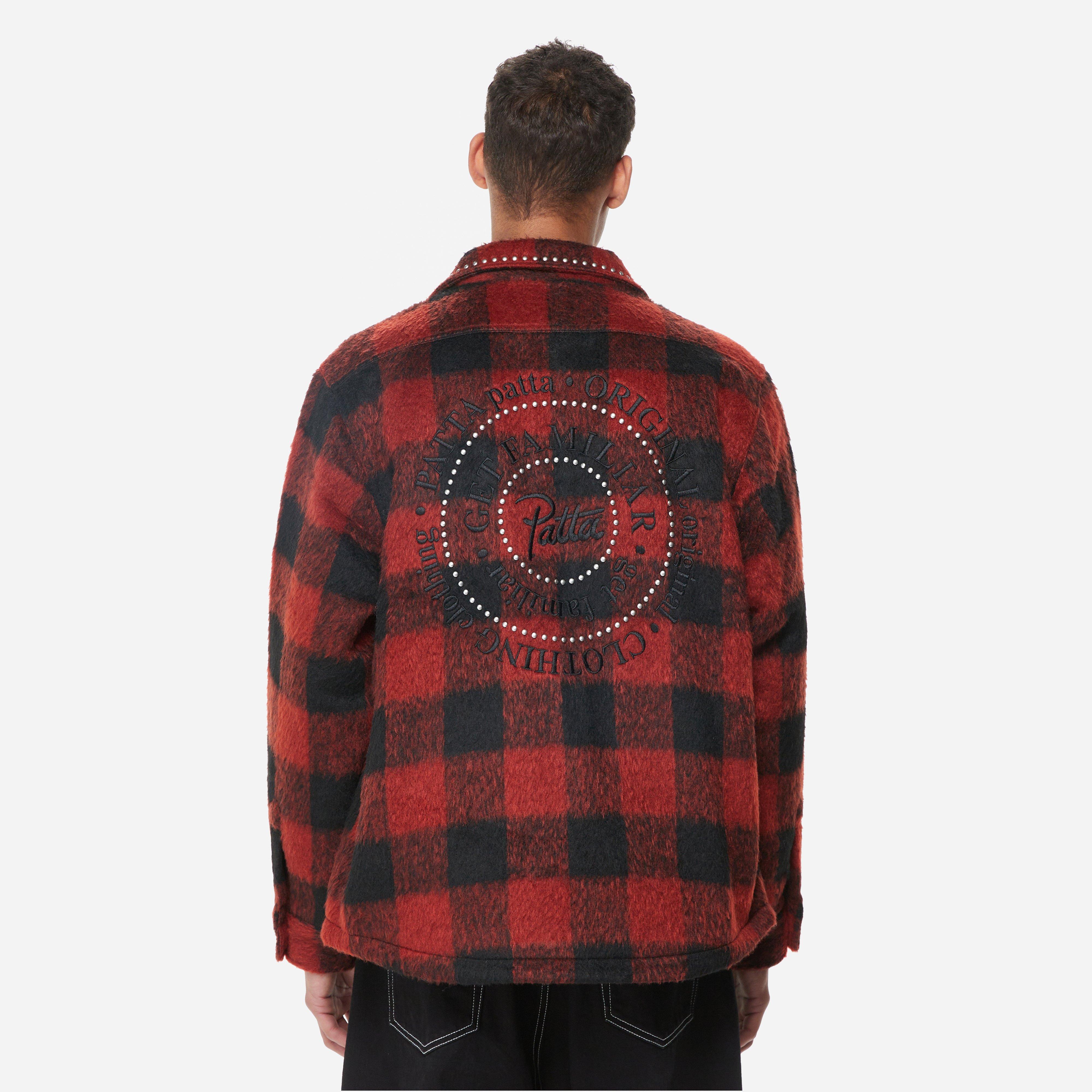 Patta Check Car Coat