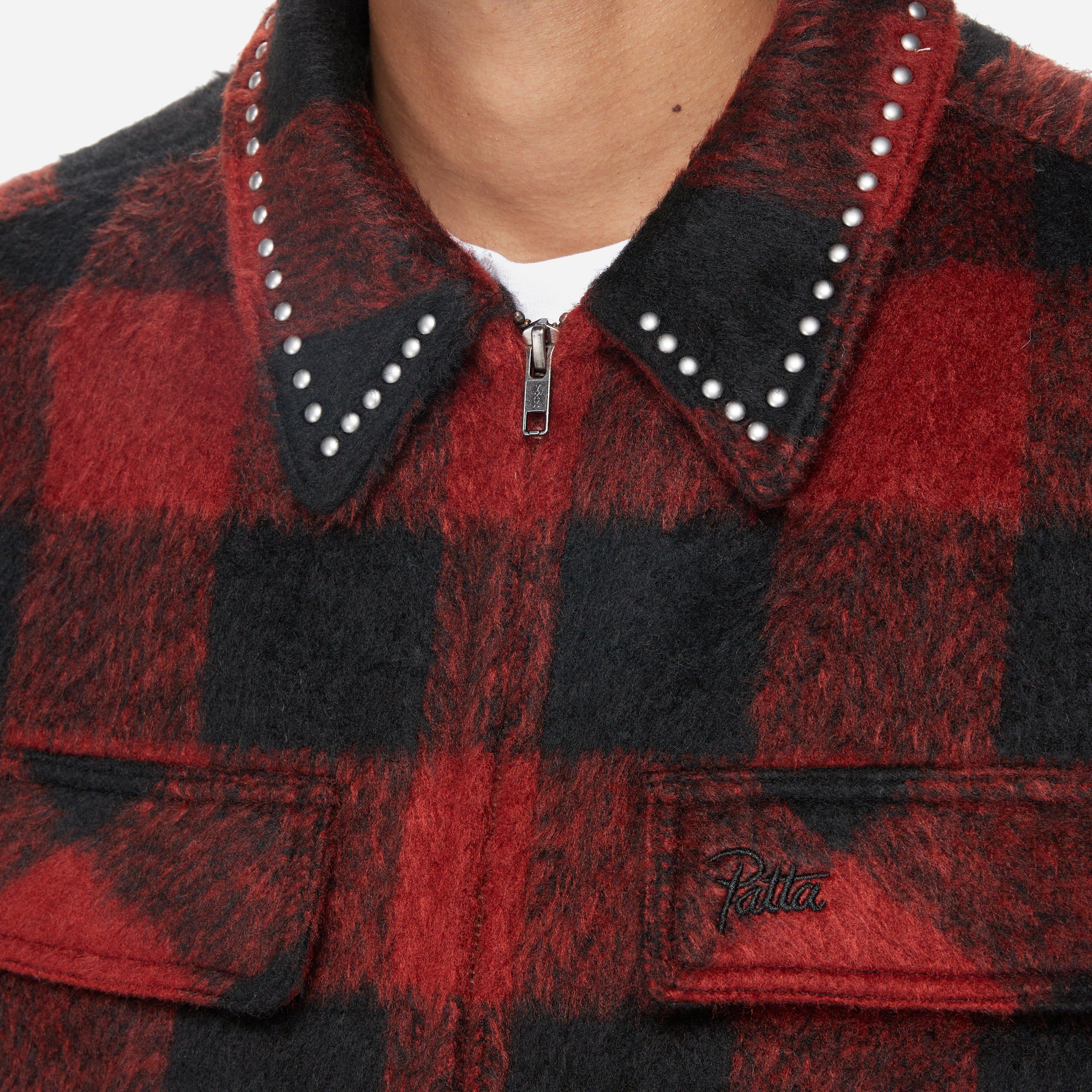Patta Check Car Coat
