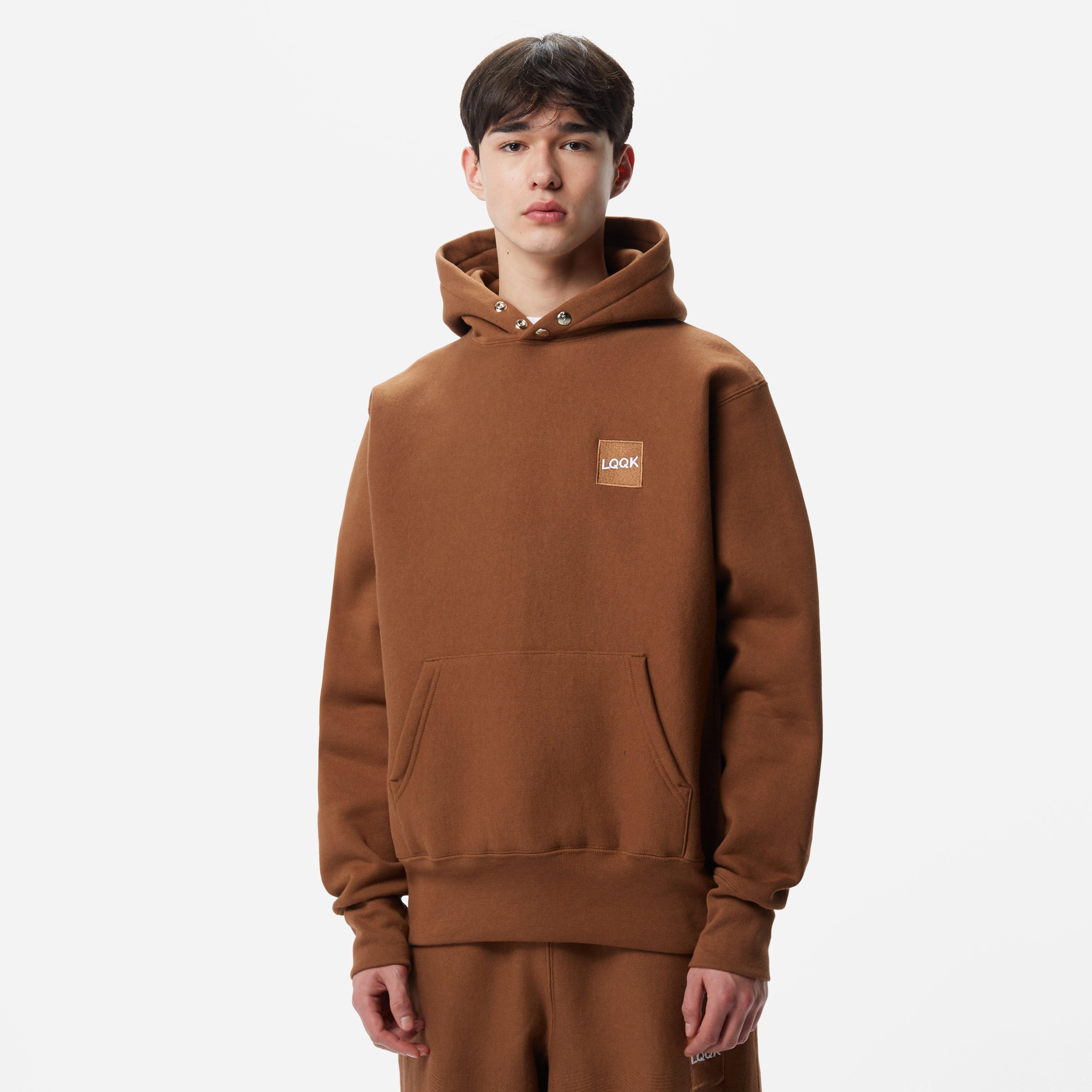 Brown LQQK Studio Signature Snap Hoodie | HIP