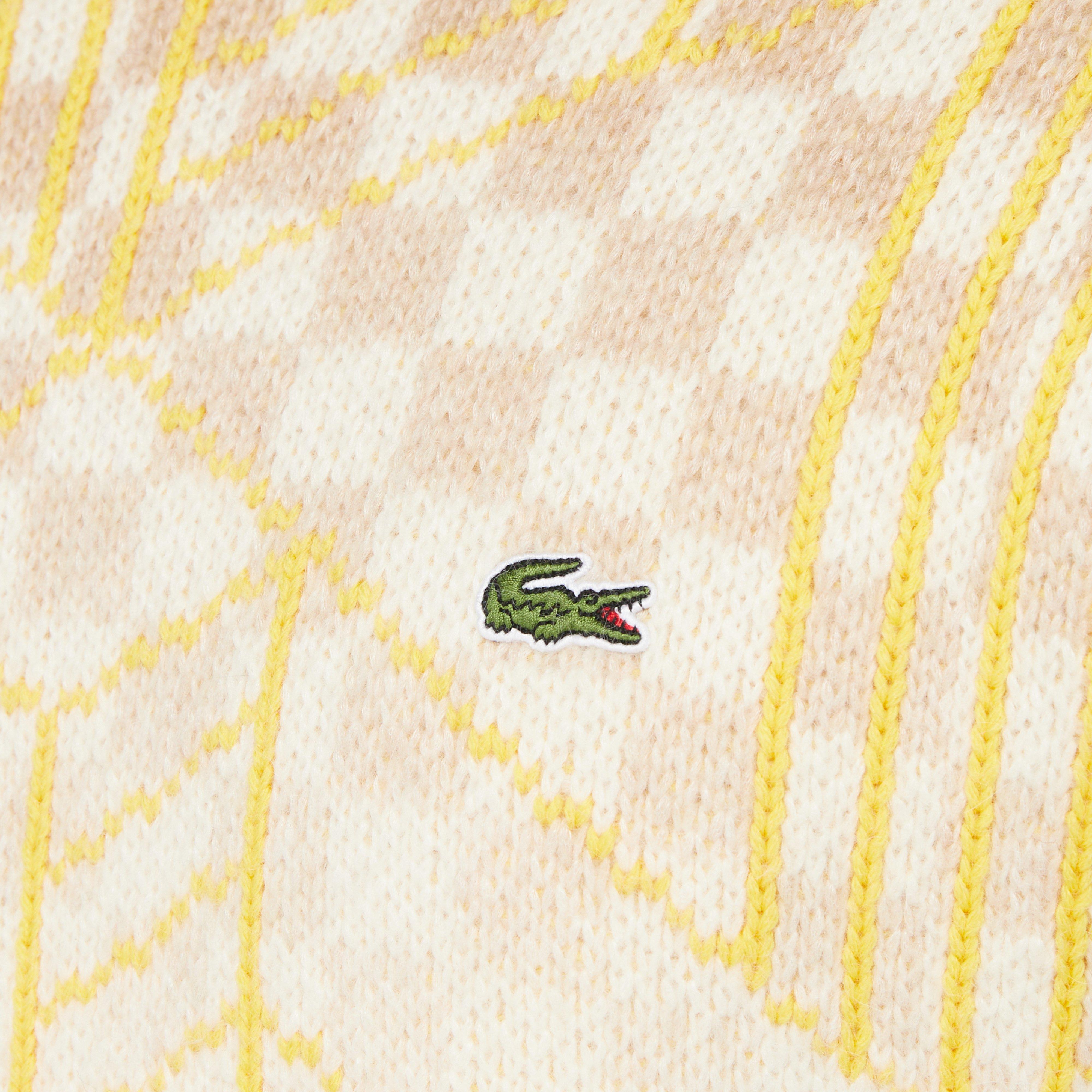 Lacoste Jacquard Checkerboard Sweater