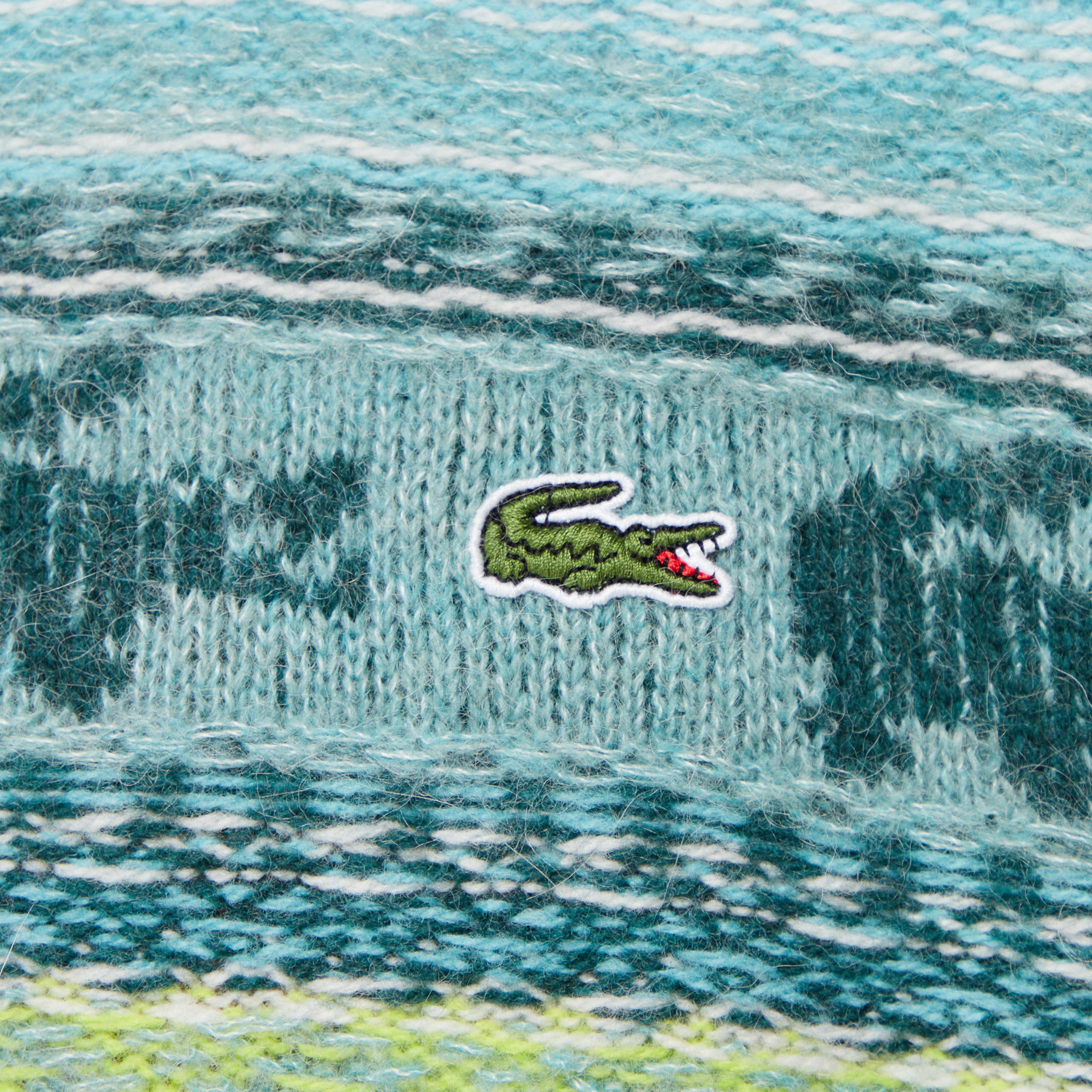 Lacoste Reverse Fair Isle Knit Sweater