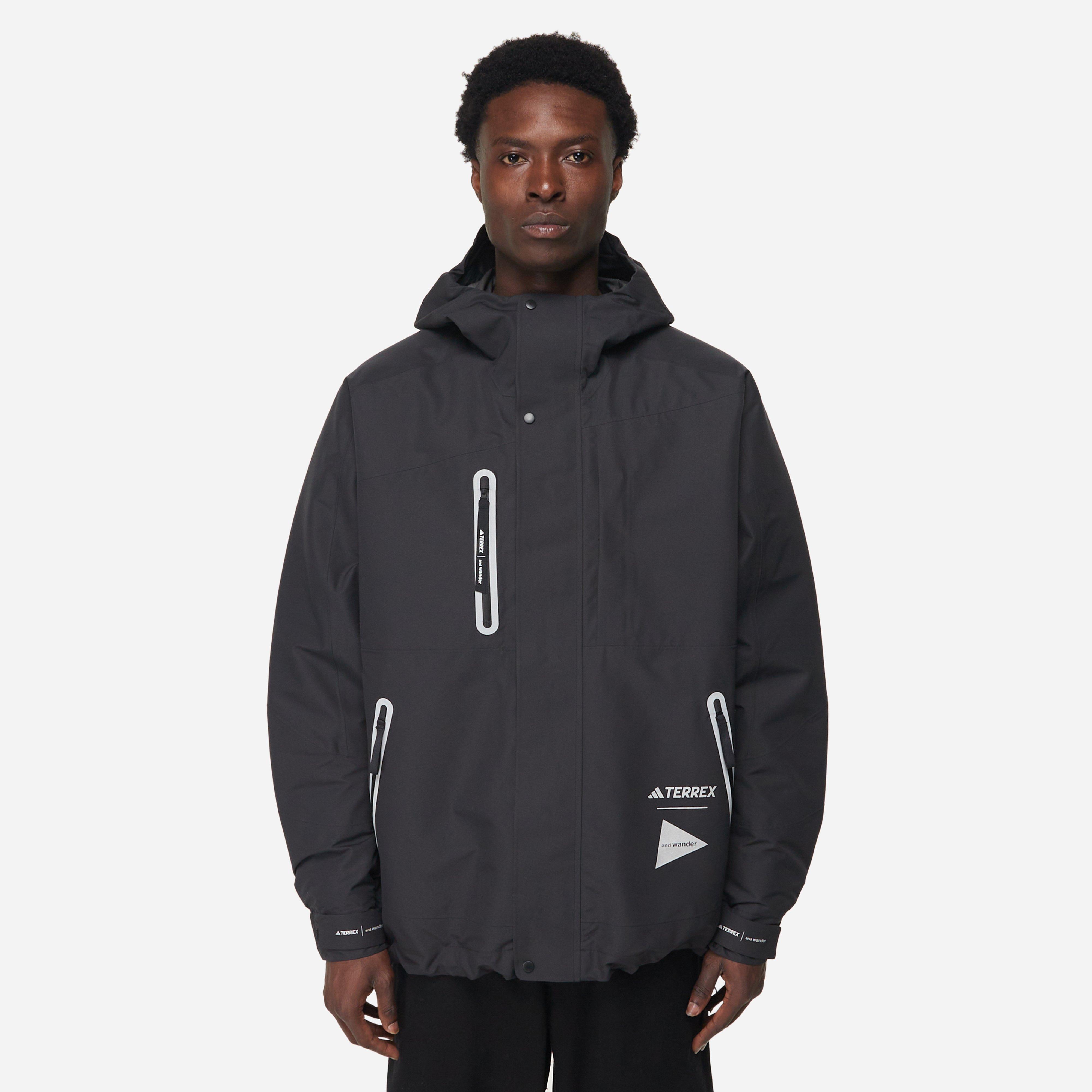 Black adidas Terrex x and Wander Xploric Jacket | HIP